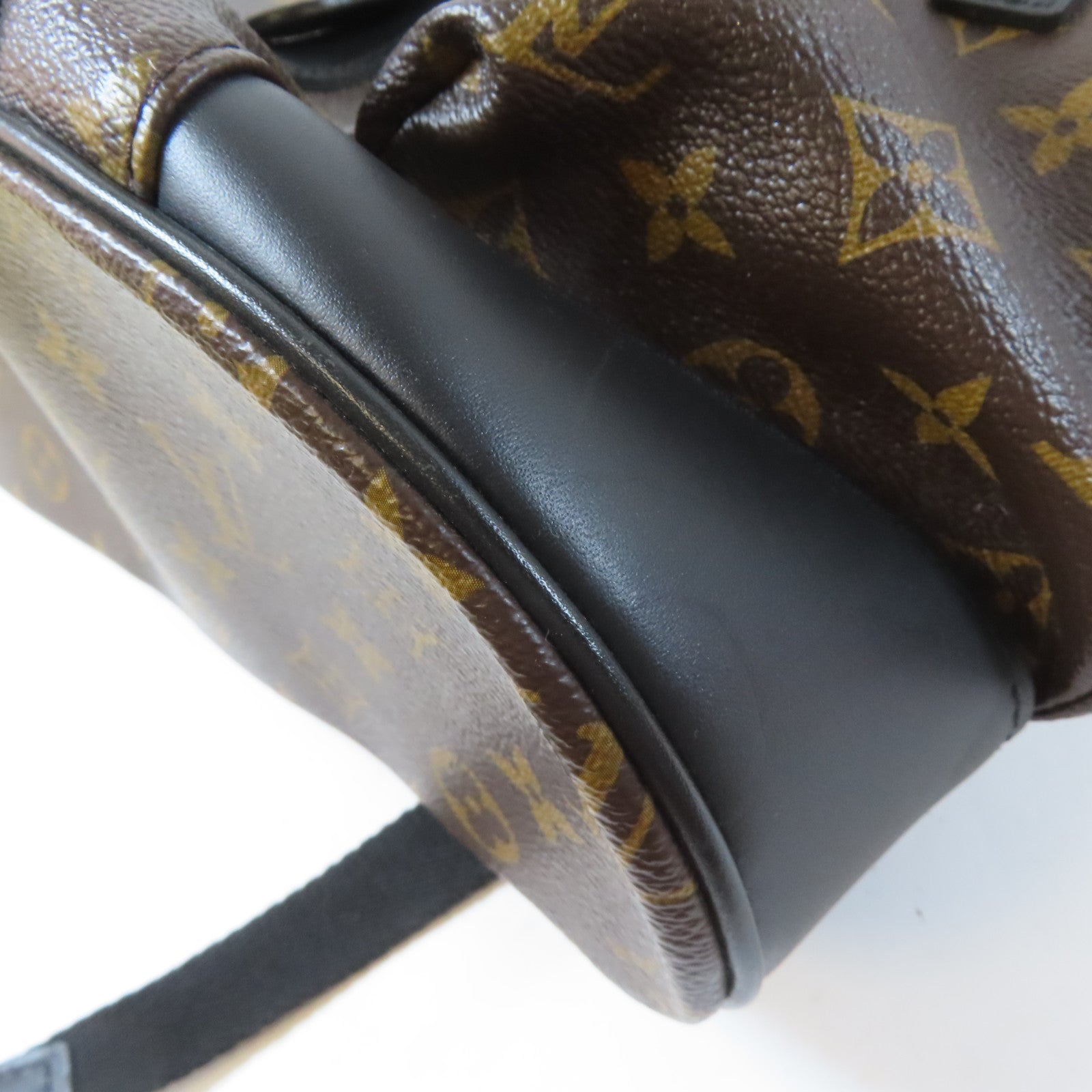 LOUIS VUITTON Monogram Macassar Christopher MM銀扣背包啡色