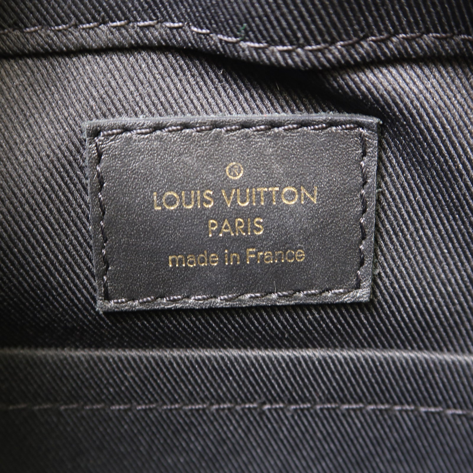 LOUIS VUITTON Monogram Saintogen金扣手挽肩背兩用袋棕色/黑色