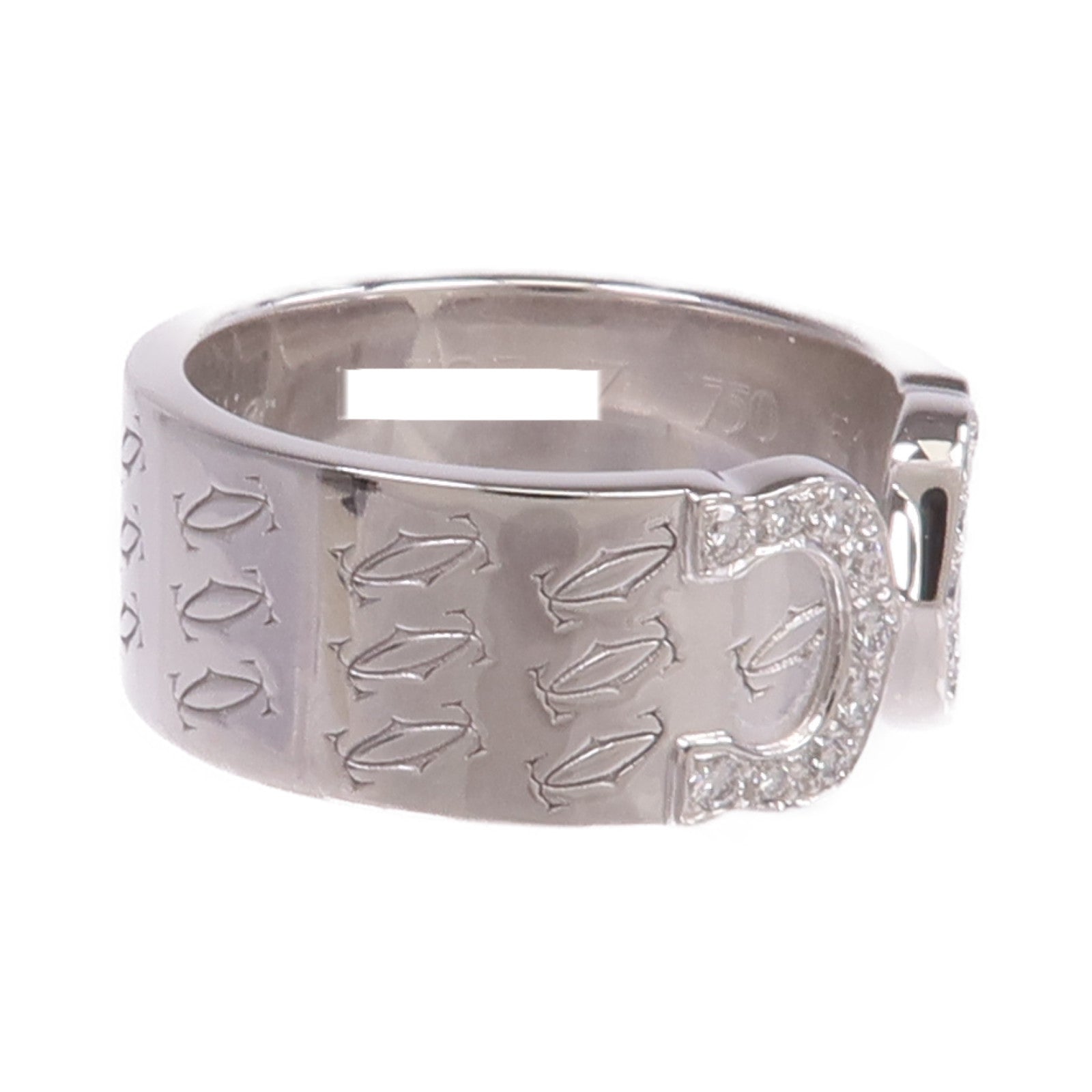 CARTIER 18K白金C2 Diamond Ring鑽石戒指Cartier#51/US#5.75