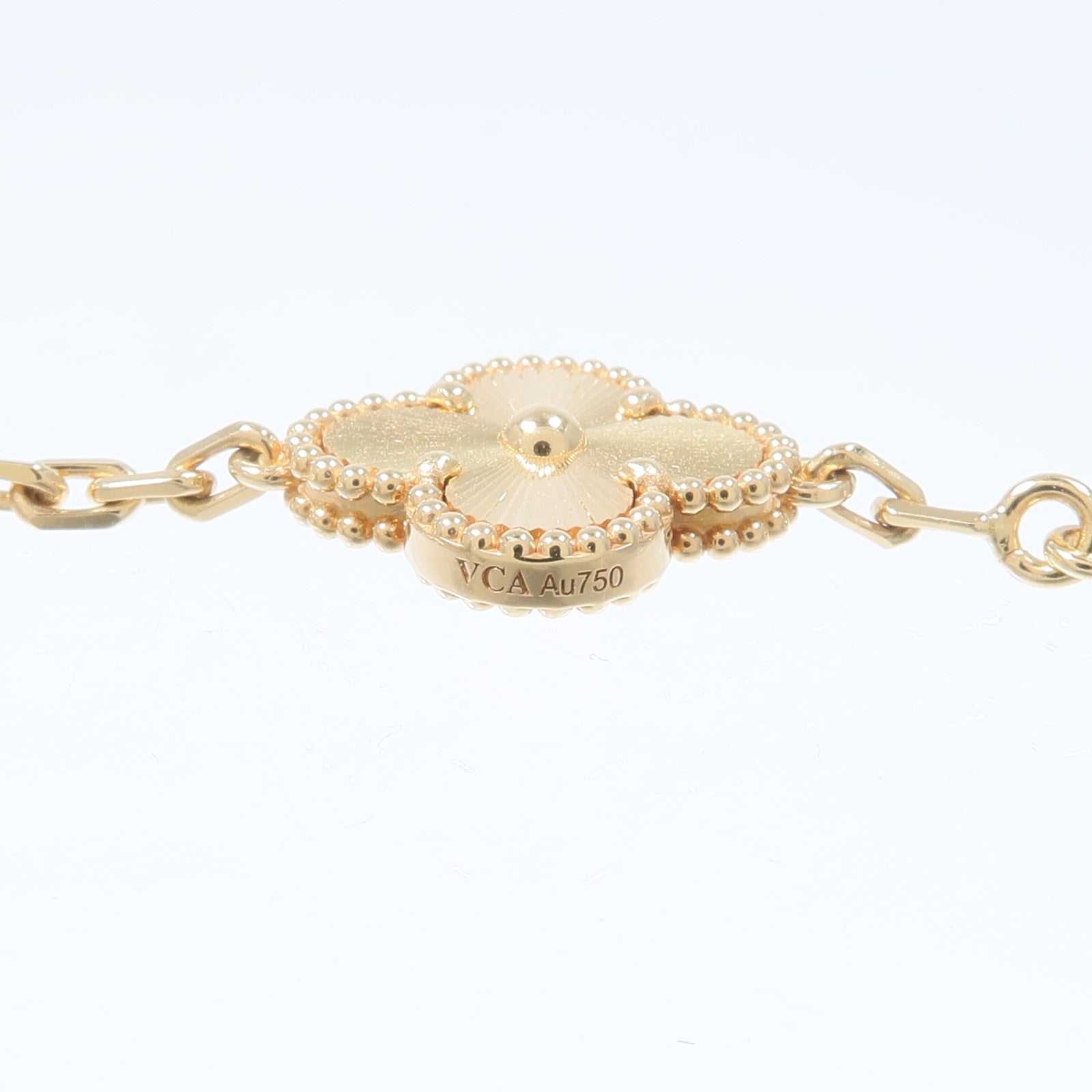 Van Cleef & Arpels 18K黃金Vintage Alhambra 10 Motif項鍊