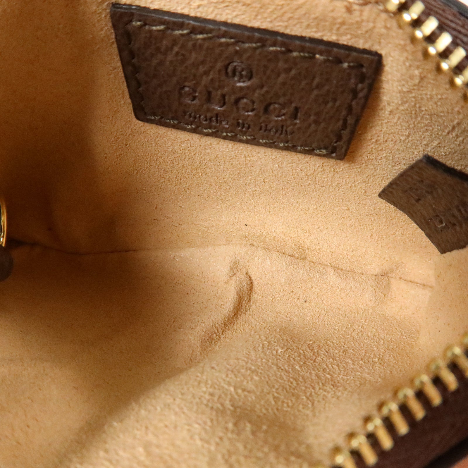 GUCCI 塗層帆布Ophidia GG Key Case金扣鎖匙套