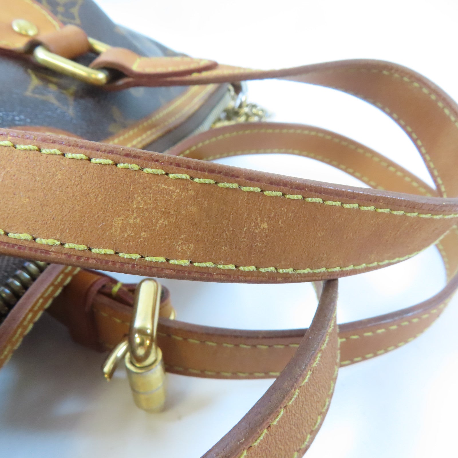 LOUIS VUITTON 【激減優惠】Monogram Palermo金扣手挽肩背兩用袋啡色