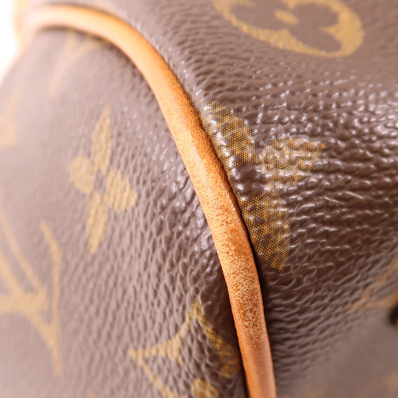 LOUIS VUITTON Monogram Tivoli PM金扣手挽袋棕色