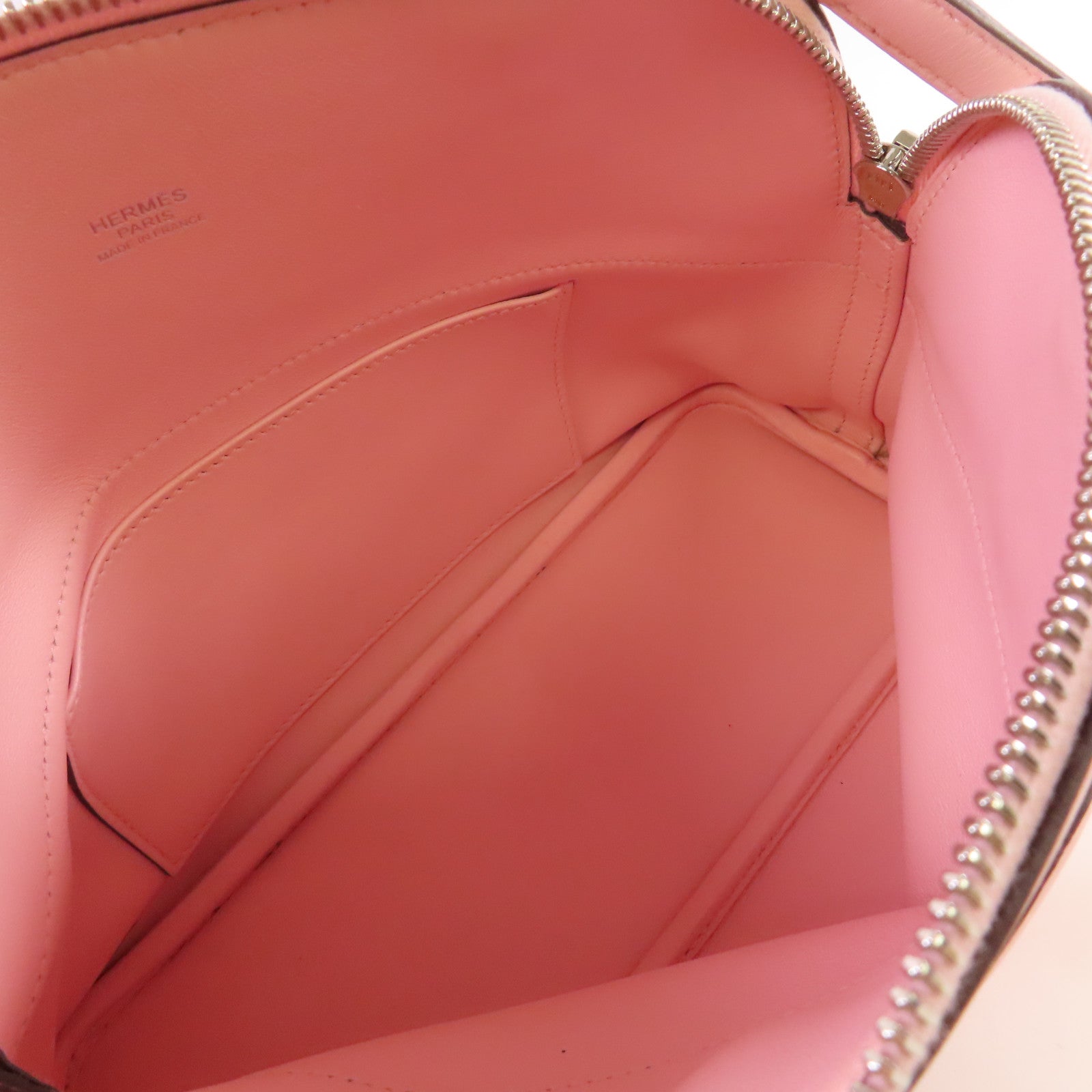 HERMES 【激減優惠】Swift皮革Bolide 27 Bag銀扣手挽肩背兩用袋Rose Sakura櫻花粉色