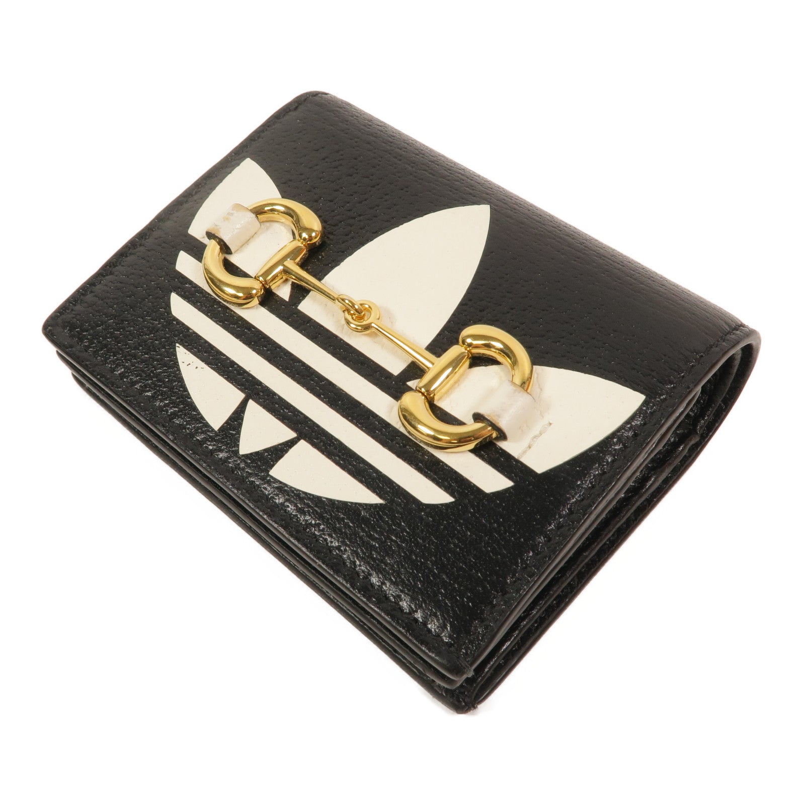 GUCCI 牛皮皮革GucciXAdidas Horsebit Card Case Wallet錢包