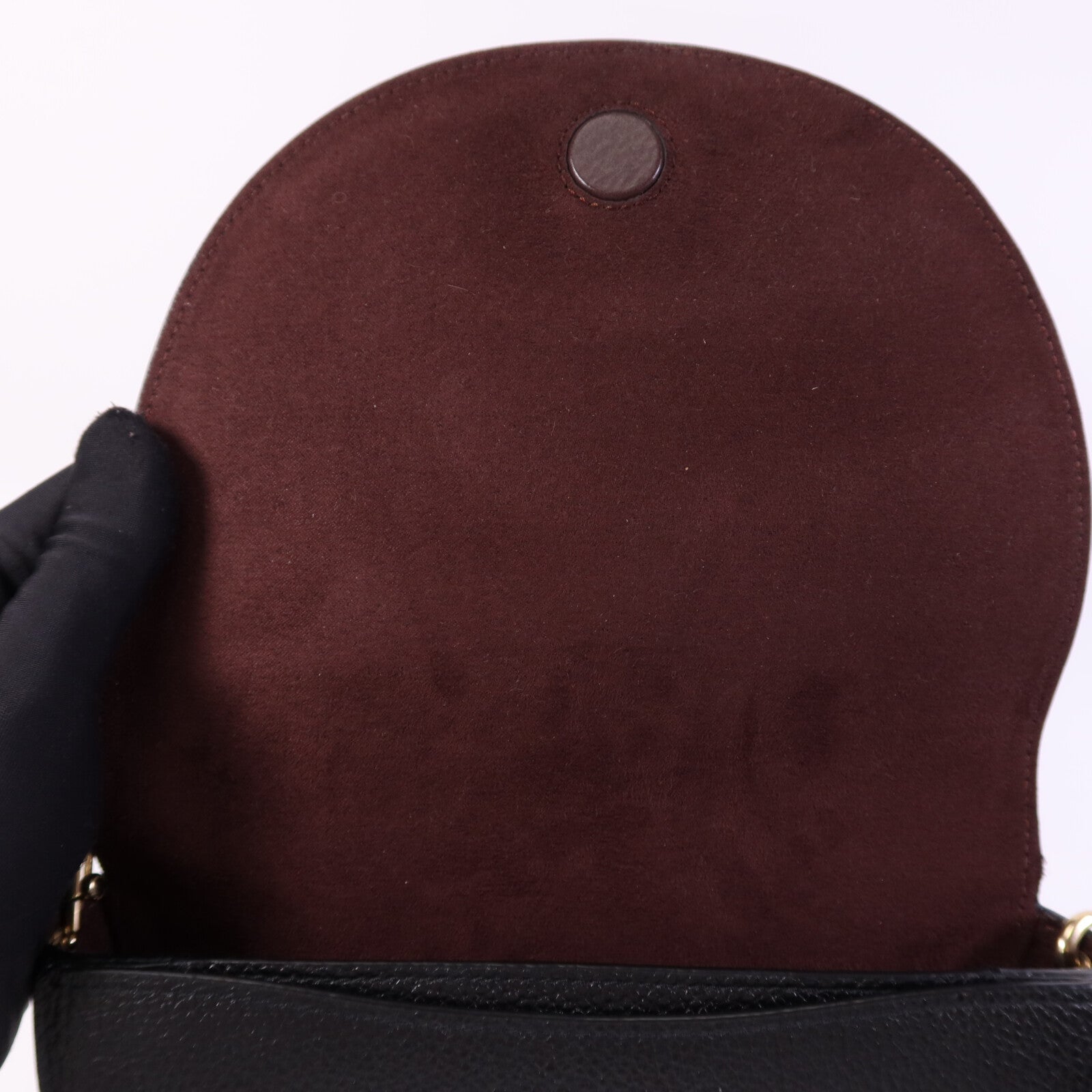 COACH 牛皮皮革Shoulder Bag金扣肩背袋