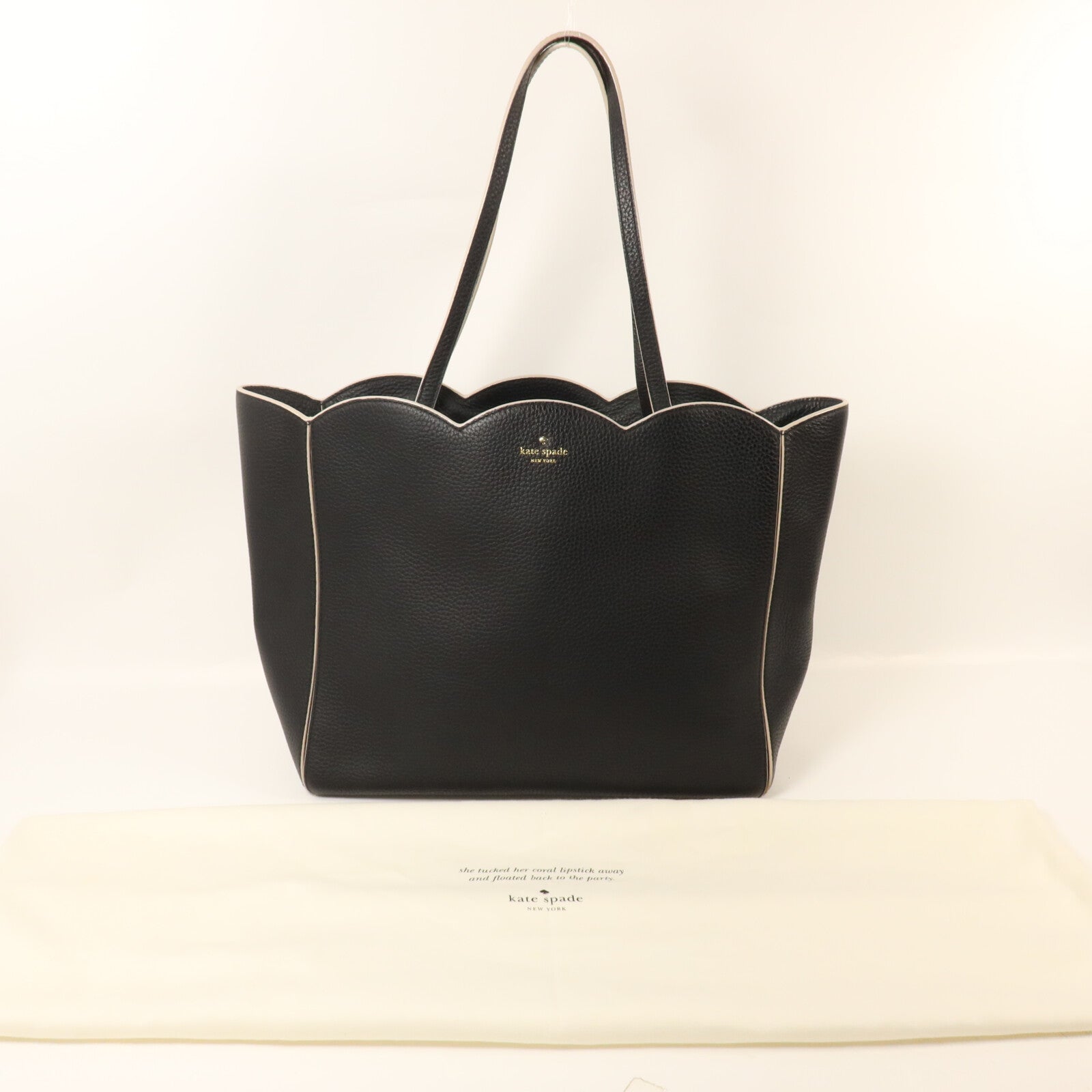 Kate Spade 牛皮皮革Scalloped Tote手挽袋