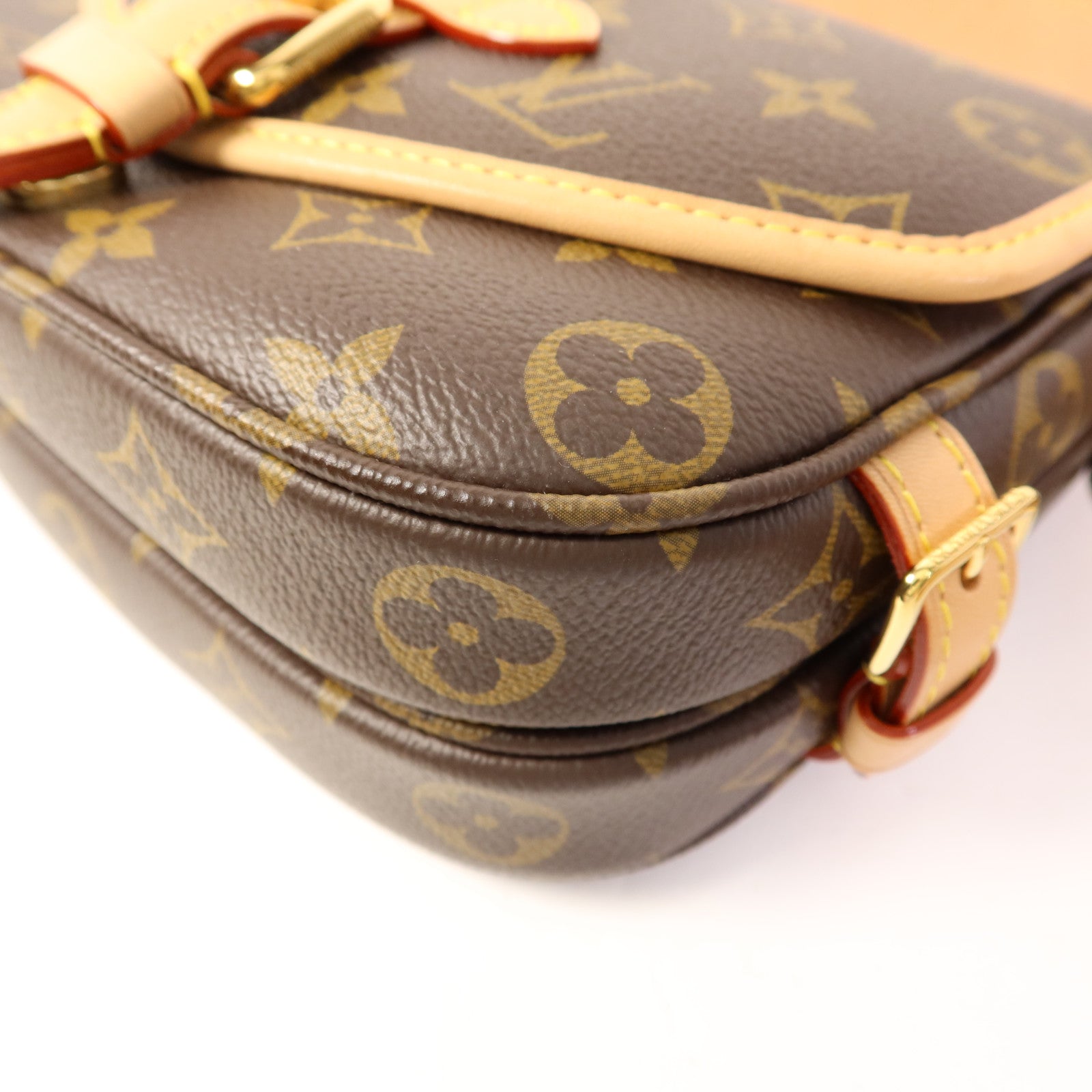 LOUIS VUITTON Monogram Saumur BB金扣手挽肩背兩用袋