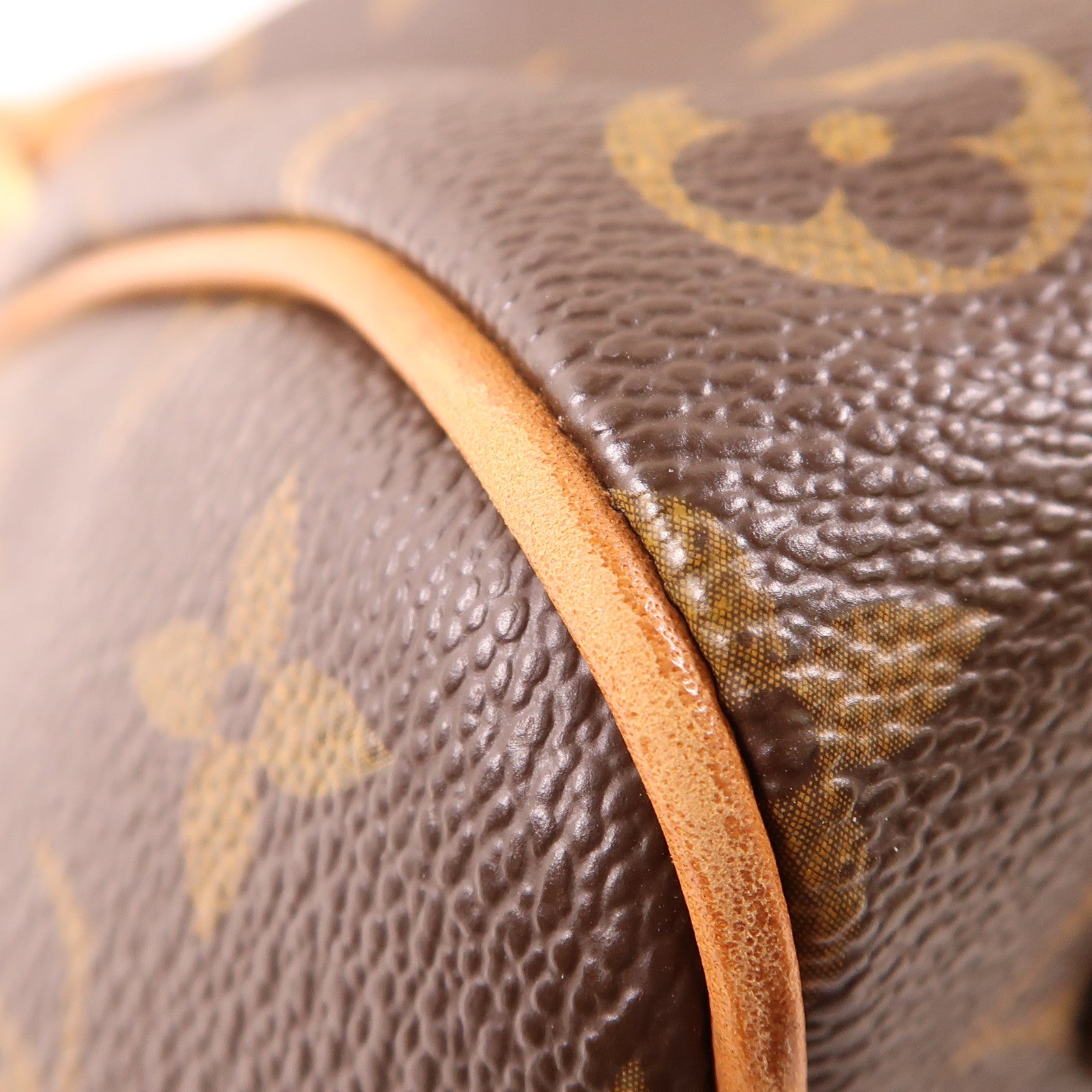 LOUIS VUITTON Monogram Tivoli PM金扣手挽袋棕色