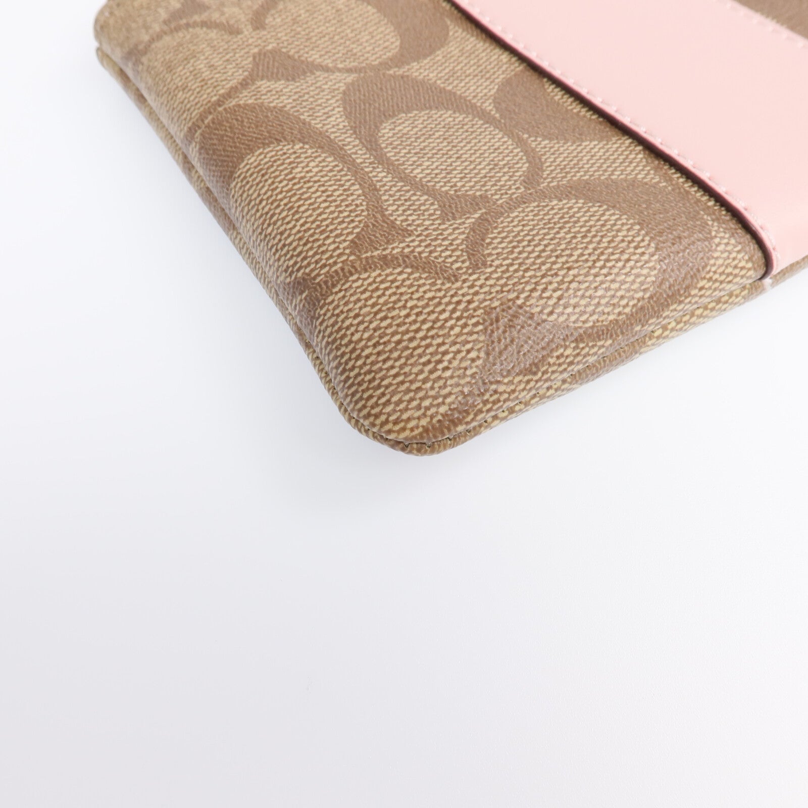 COACH 塗層帆布Pouch金扣錢包