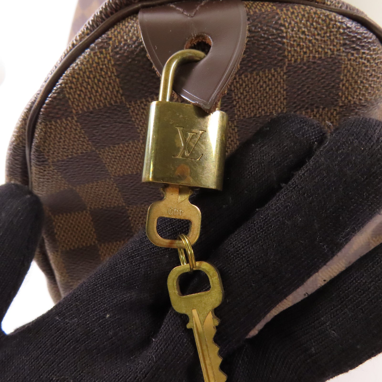 LOUIS VUITTON LV GHW Speedy 30 Handbag N41531 Damier Brown