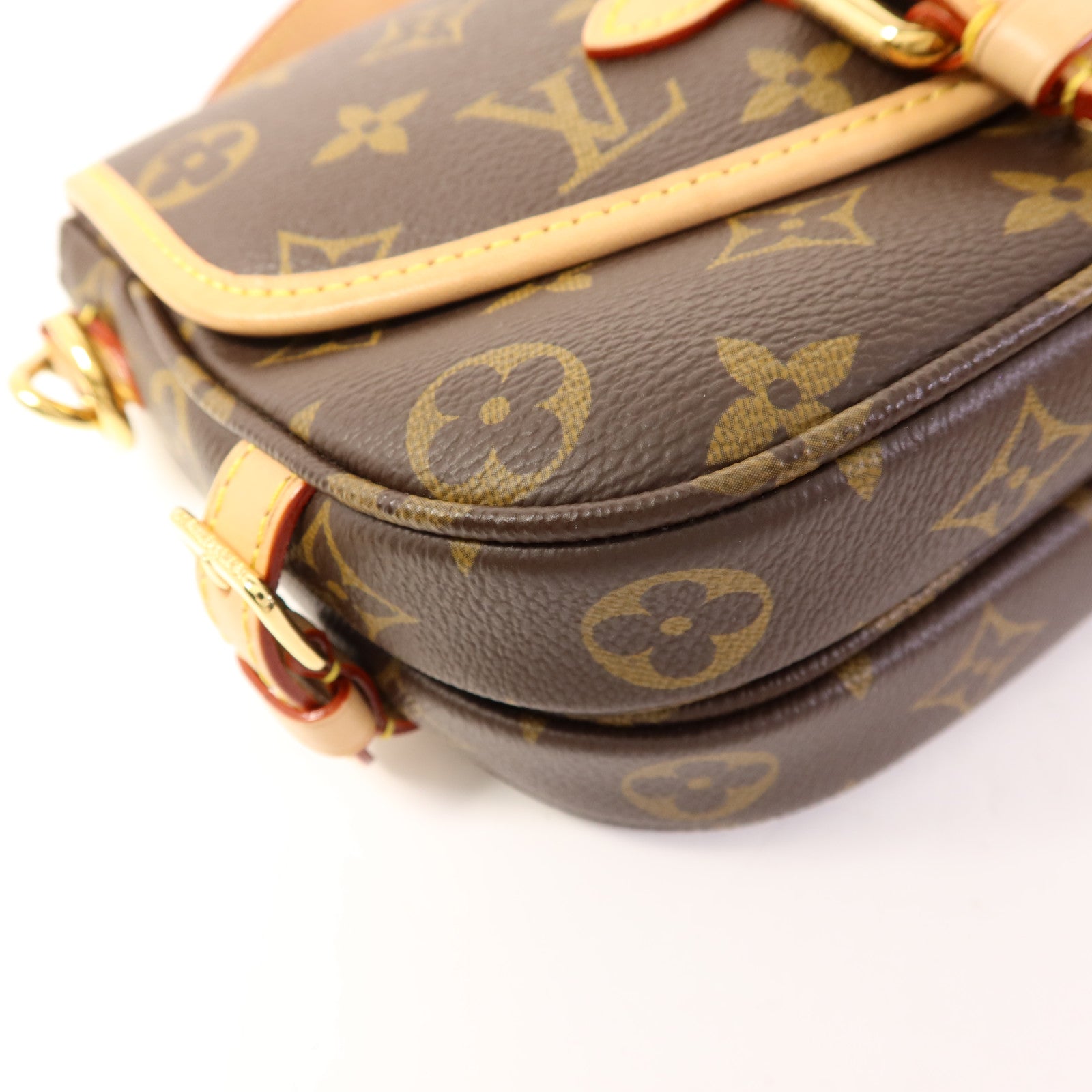 LOUIS VUITTON Monogram Saumur BB金扣手挽肩背兩用袋