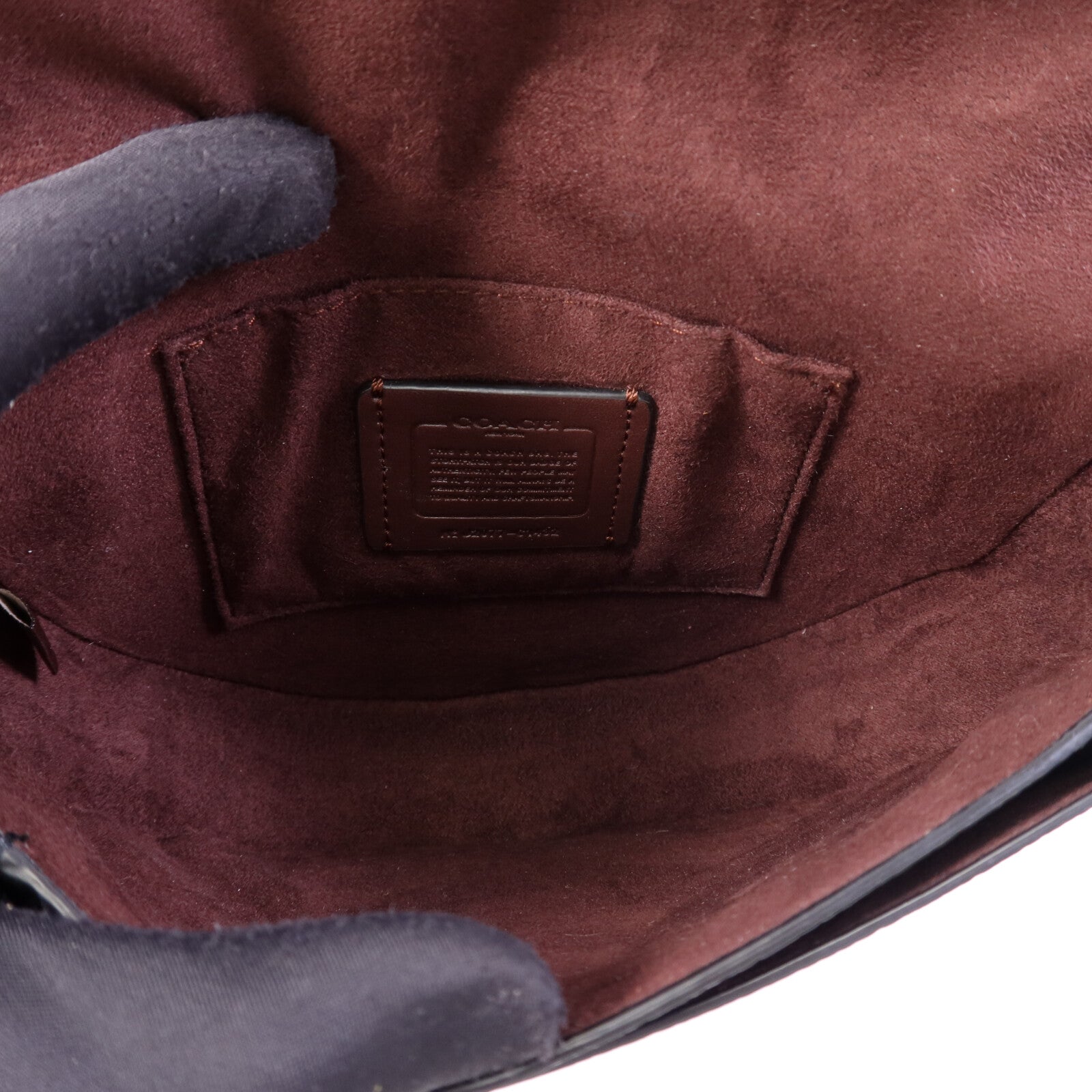 COACH 牛皮皮革Shoulder Bag金扣肩背袋