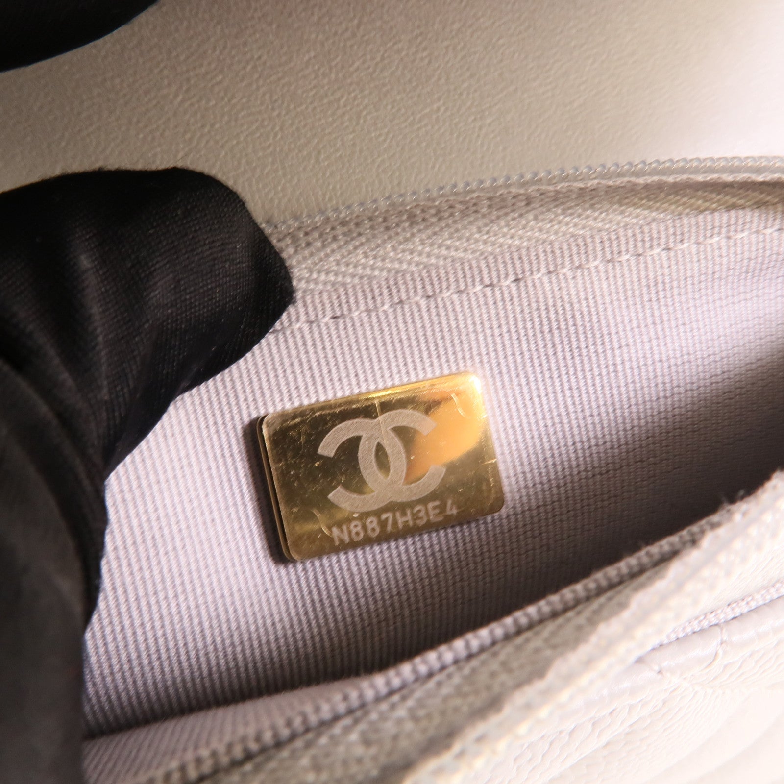 CHANEL 牛皮皮革WOC Wallet On Chain鏈帶肩背袋
