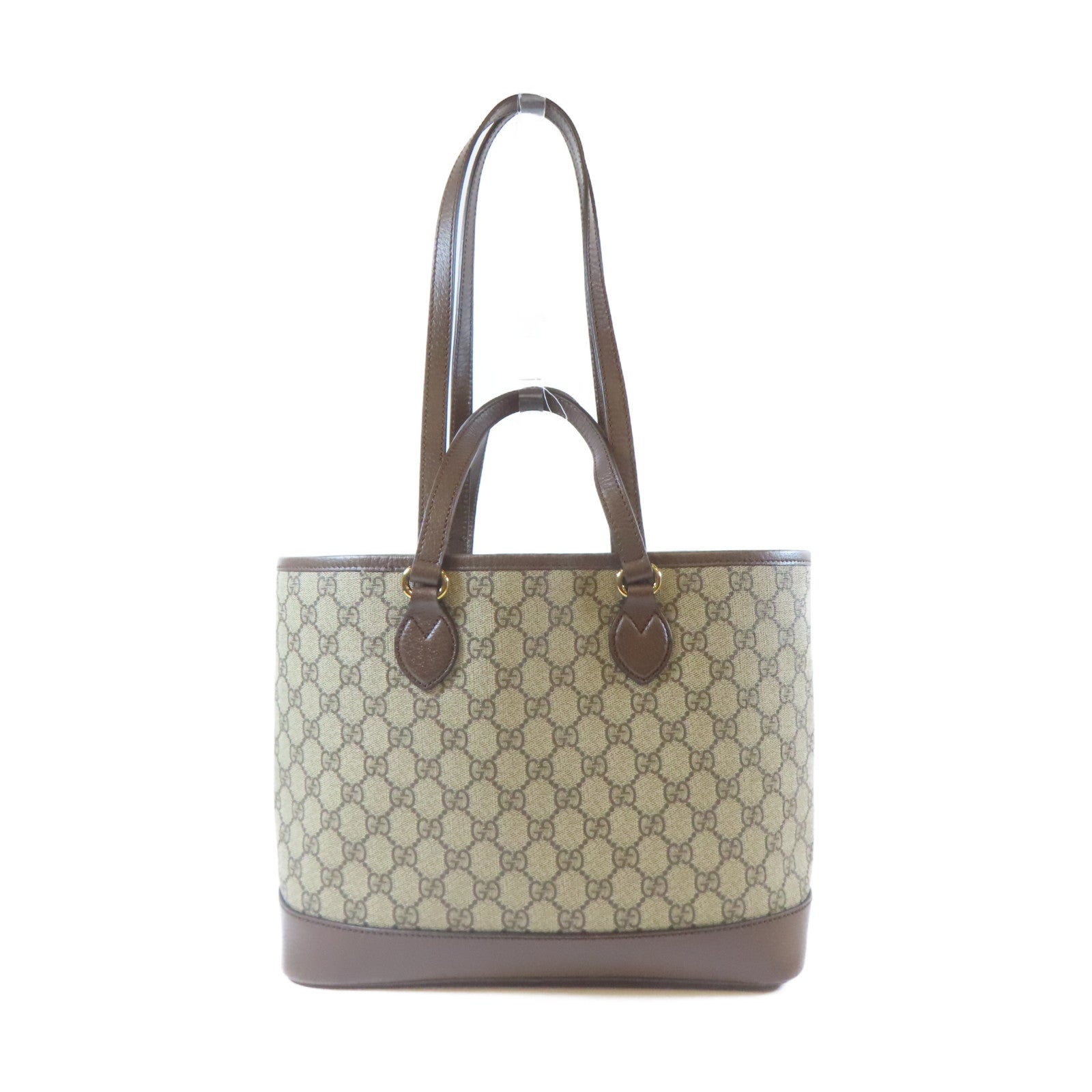GUCCI 塗層帆布Ophidia GG金扣手挽肩背兩用袋啡色