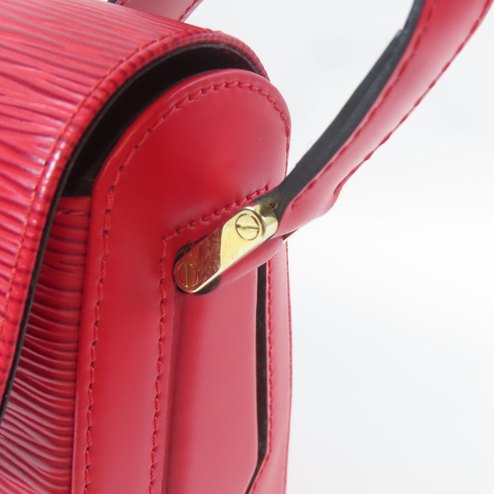 LOUIS VUITTON 【激減優惠】Epi Busy Bag金扣肩背袋紅色