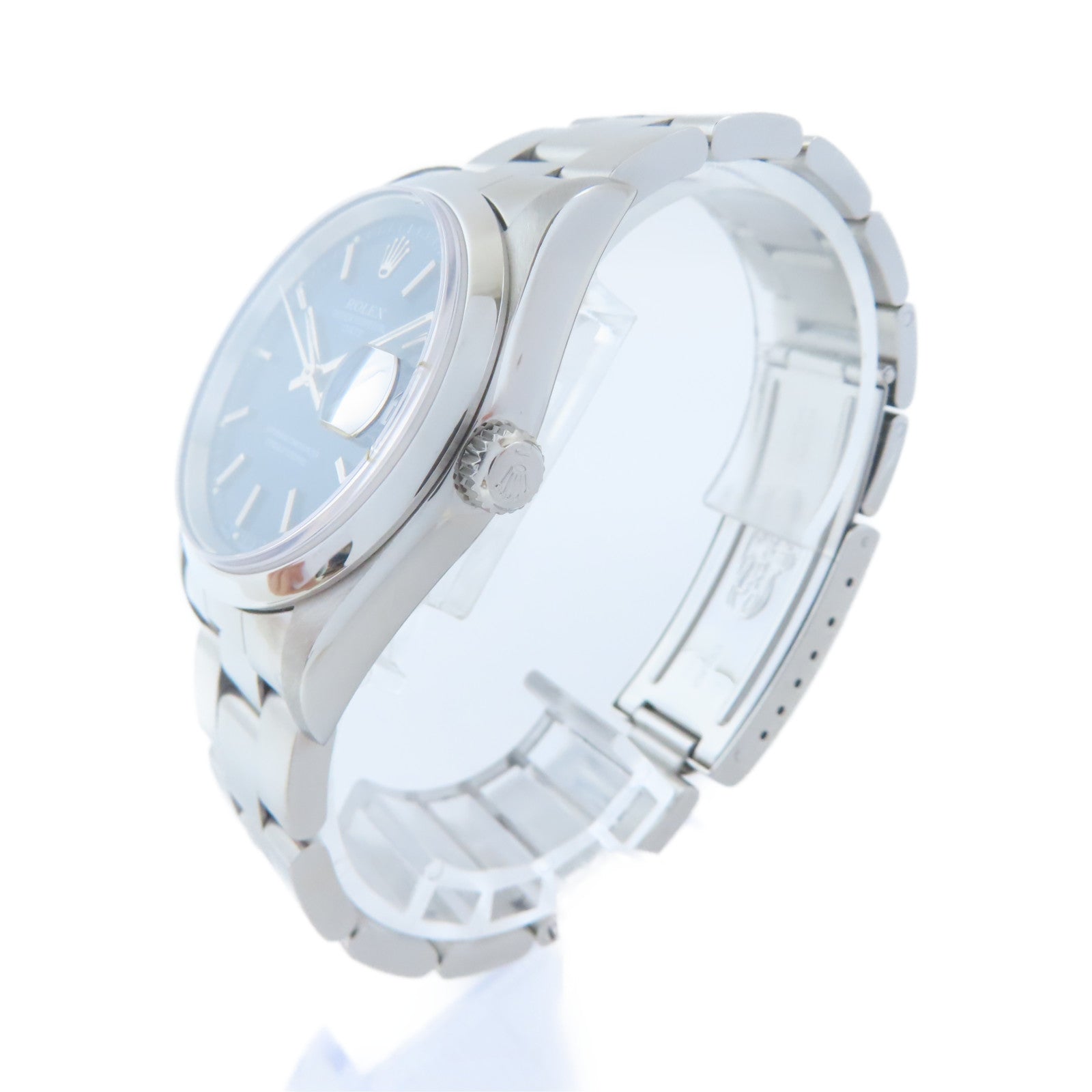 ROLEX Oyster Perpetual Date不鏽鋼手錶自動機芯藍色