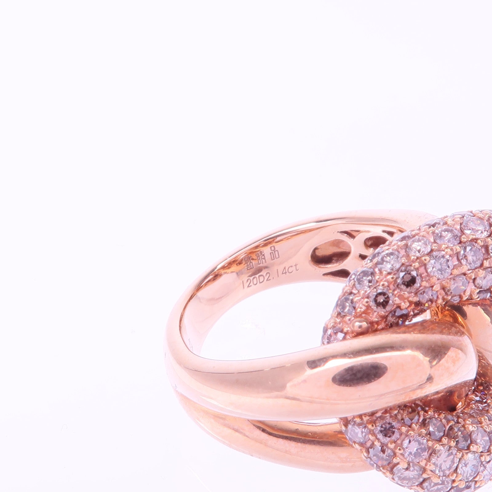 JEWELRY 18K玫瑰金Diamond Ring鑽石戒指US#4.75