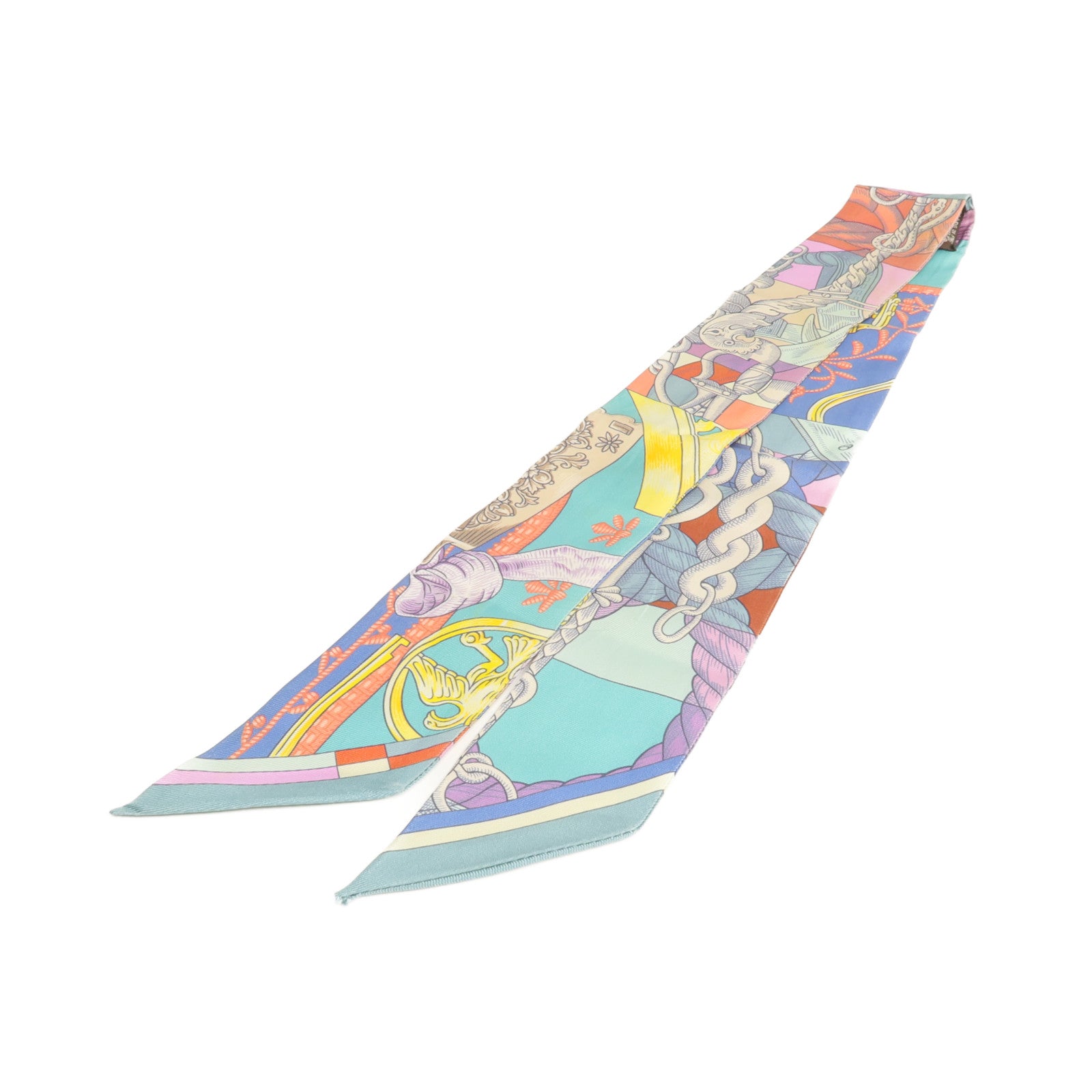 HERMES 絲質Twilly絲巾