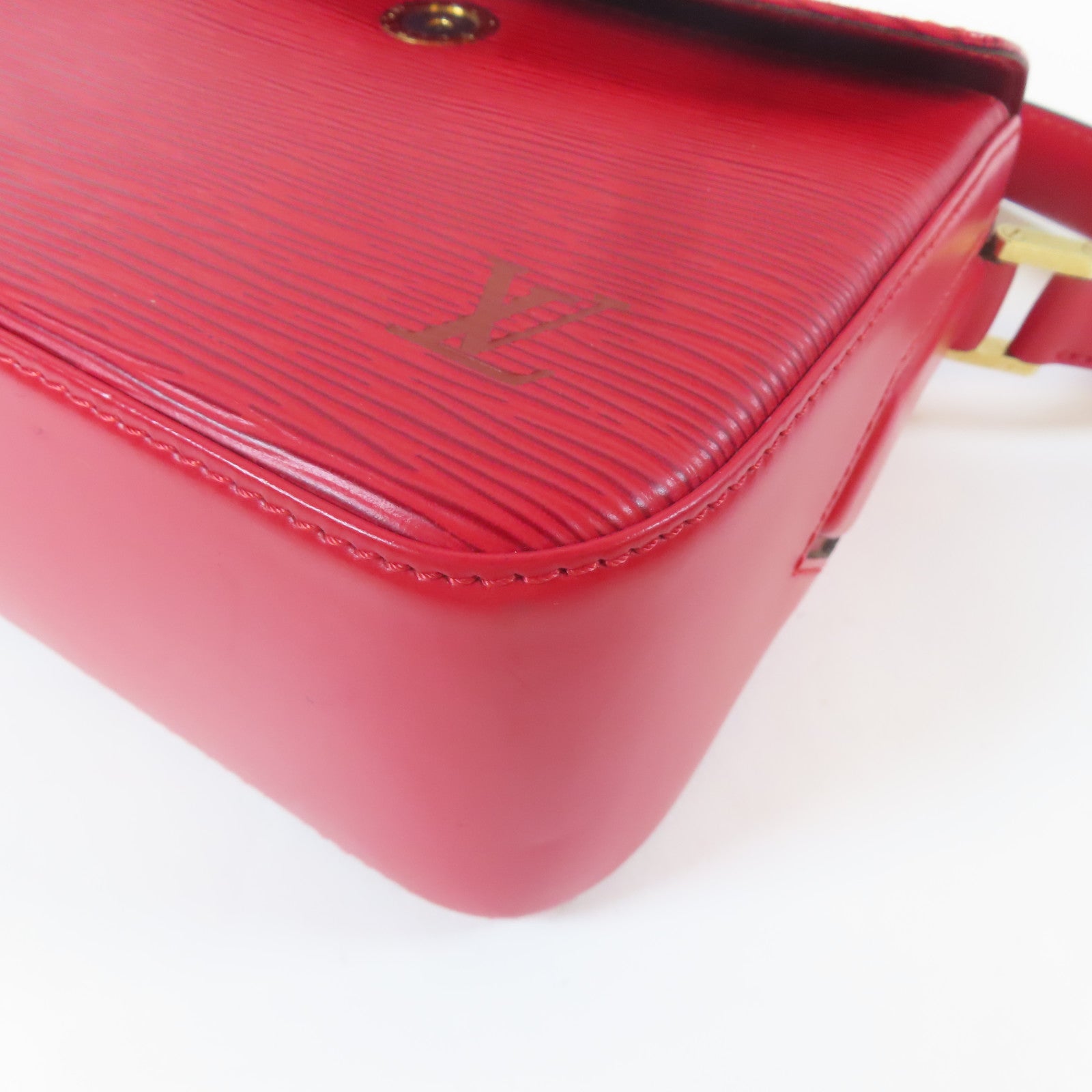 LOUIS VUITTON 【激減優惠】Epi Busy Bag金扣肩背袋紅色