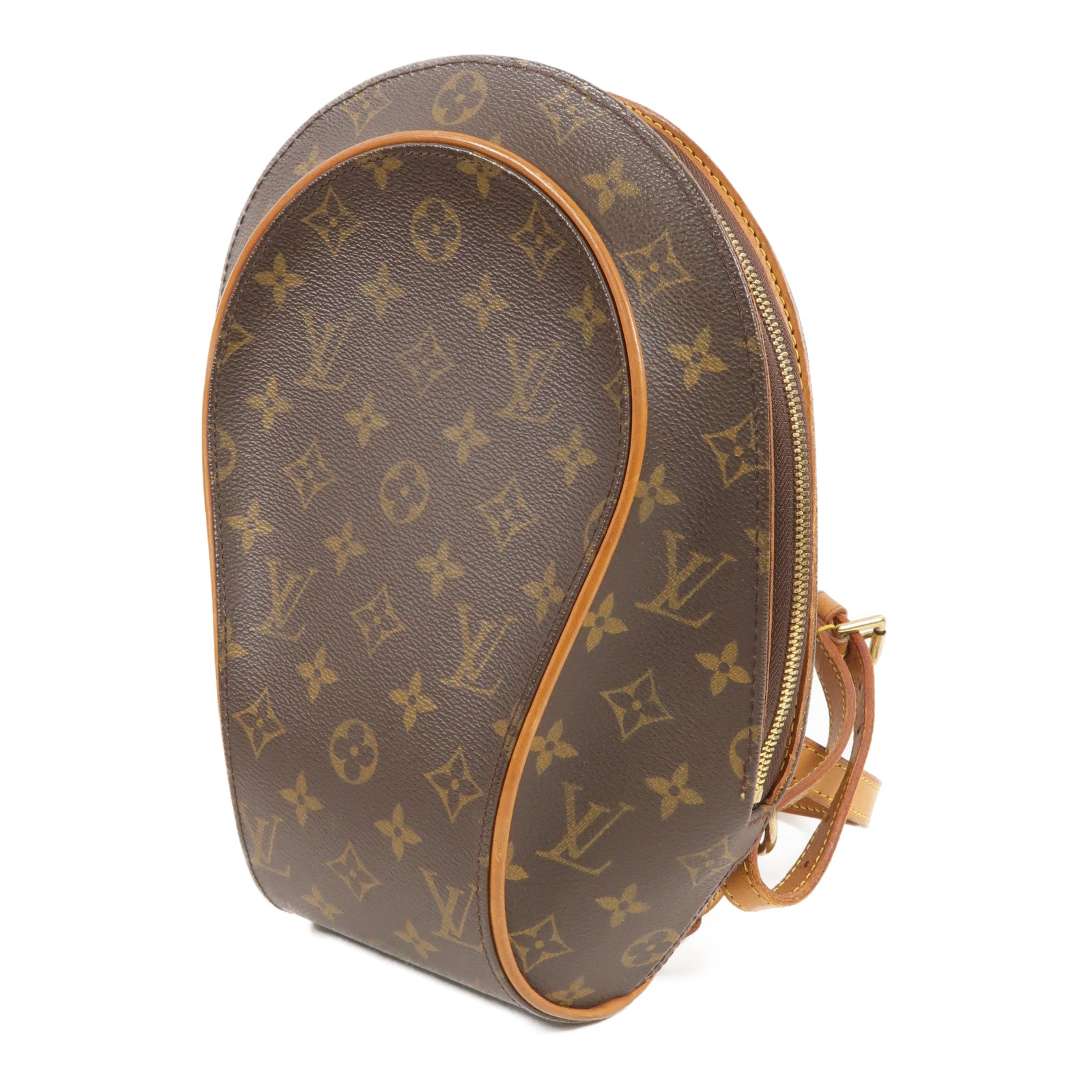 LOUIS VUITTON Monogram Ellipse Sac A Dos Backpack金扣背包棕色