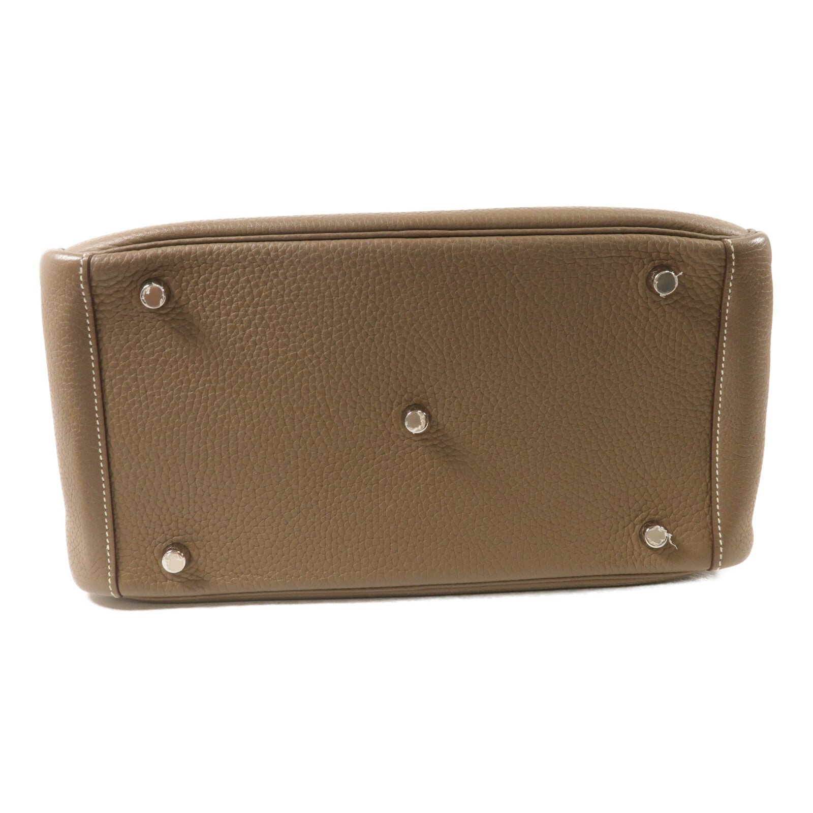 HERMES Clemence皮革Lindy 30肩背袋Etoupe