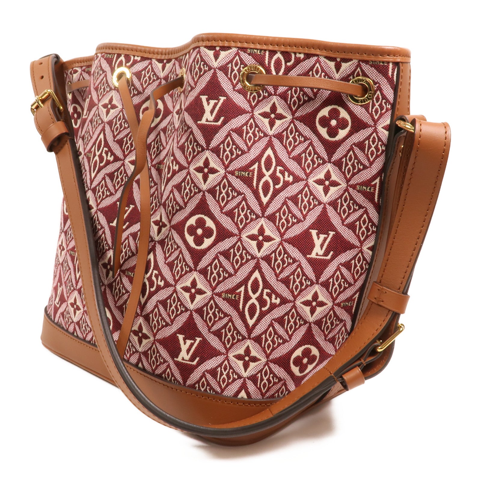 LOUIS VUITTON Monogram Jacquard Since 1854 Petit Noe金扣肩背袋