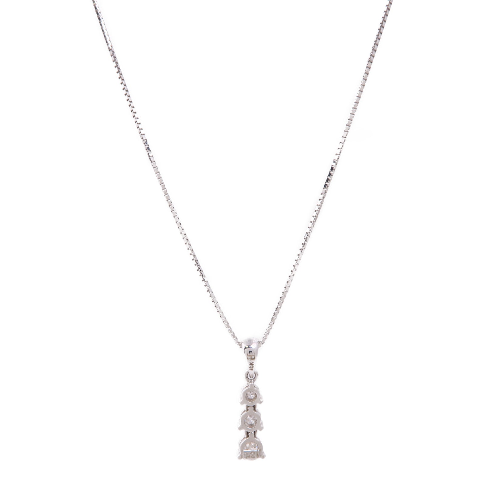 JEWELRY 18K白金Diamond Necklace鑽石項鍊