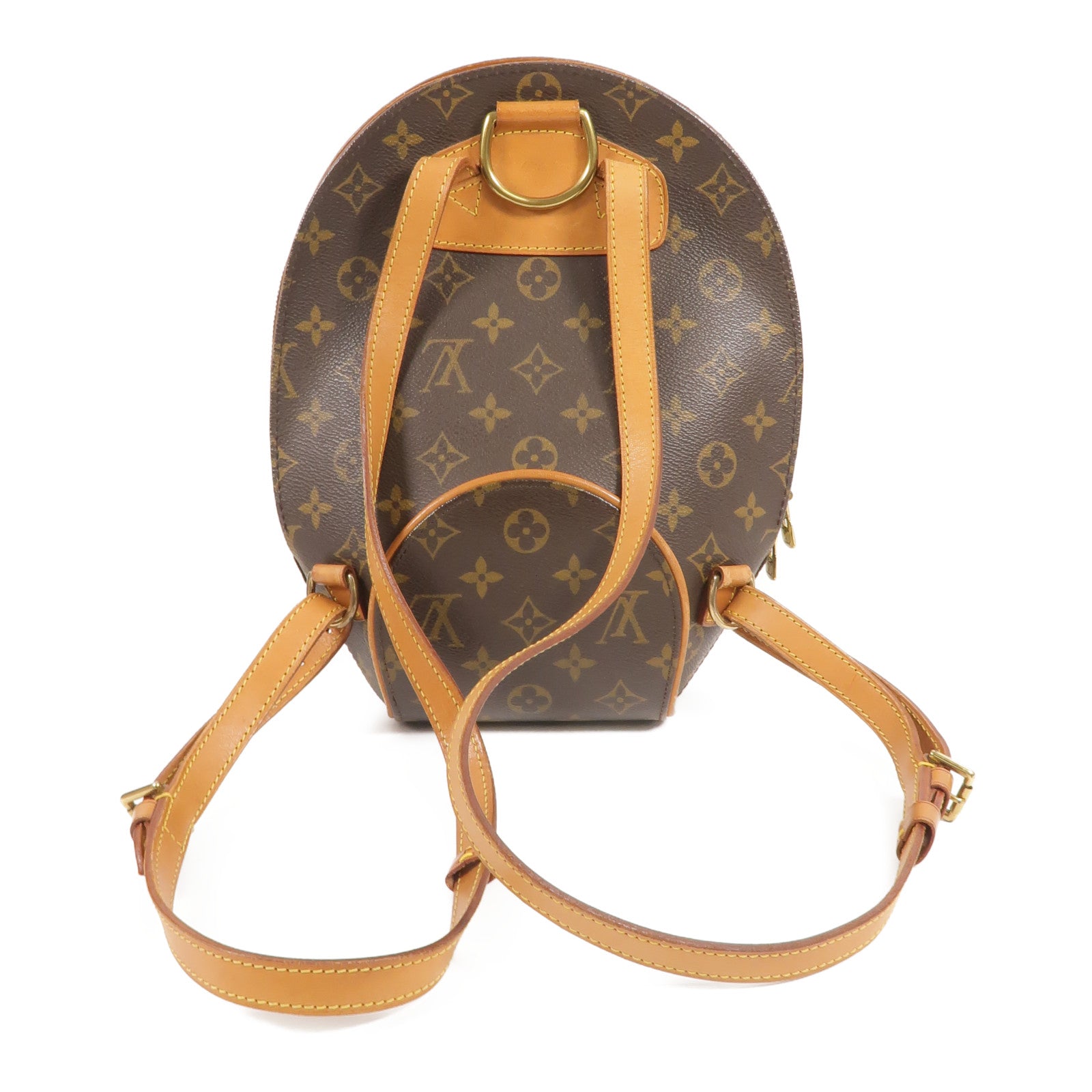 LOUIS VUITTON Monogram Ellipse Sac A Dos Backpack金扣背包棕色