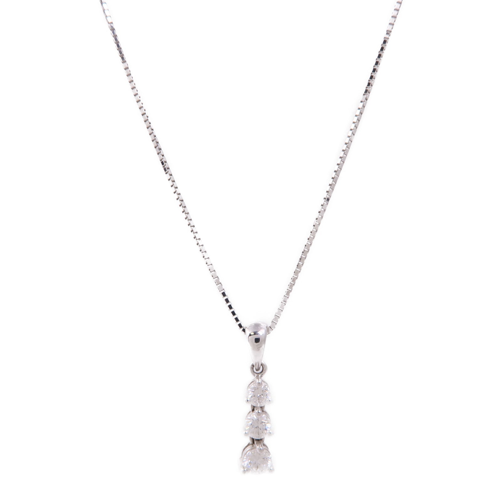 JEWELRY 18K白金Diamond Necklace鑽石項鍊