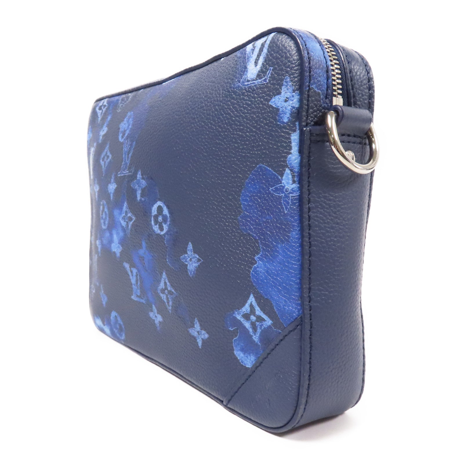 LOUIS VUITTON Monogram Watercolor Trio Messenger銀扣肩背袋
