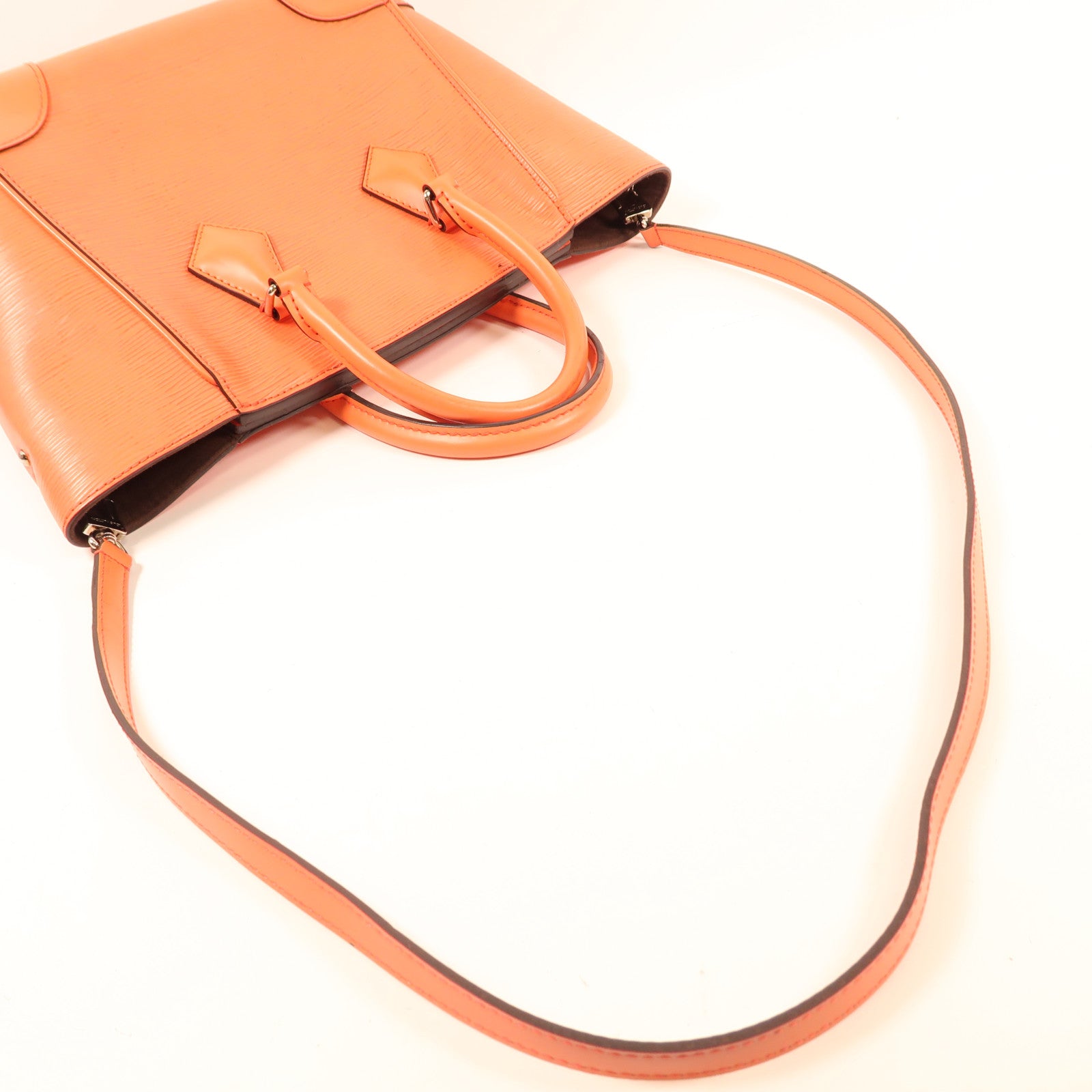 LOUIS VUITTON Epi Marly MM銀扣手挽肩背兩用袋