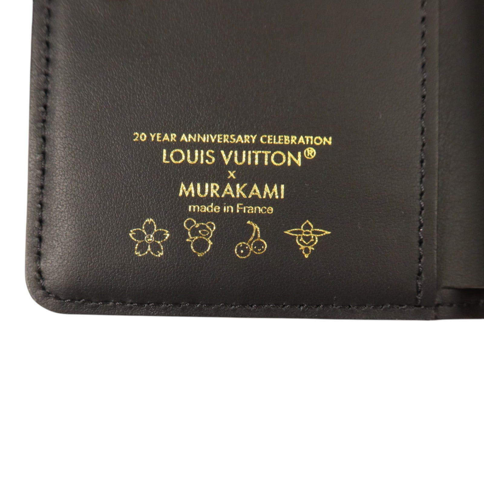 LOUIS VUITTON Monogram Embossed羊皮皮革LVxTM Lou Wallet金扣錢包