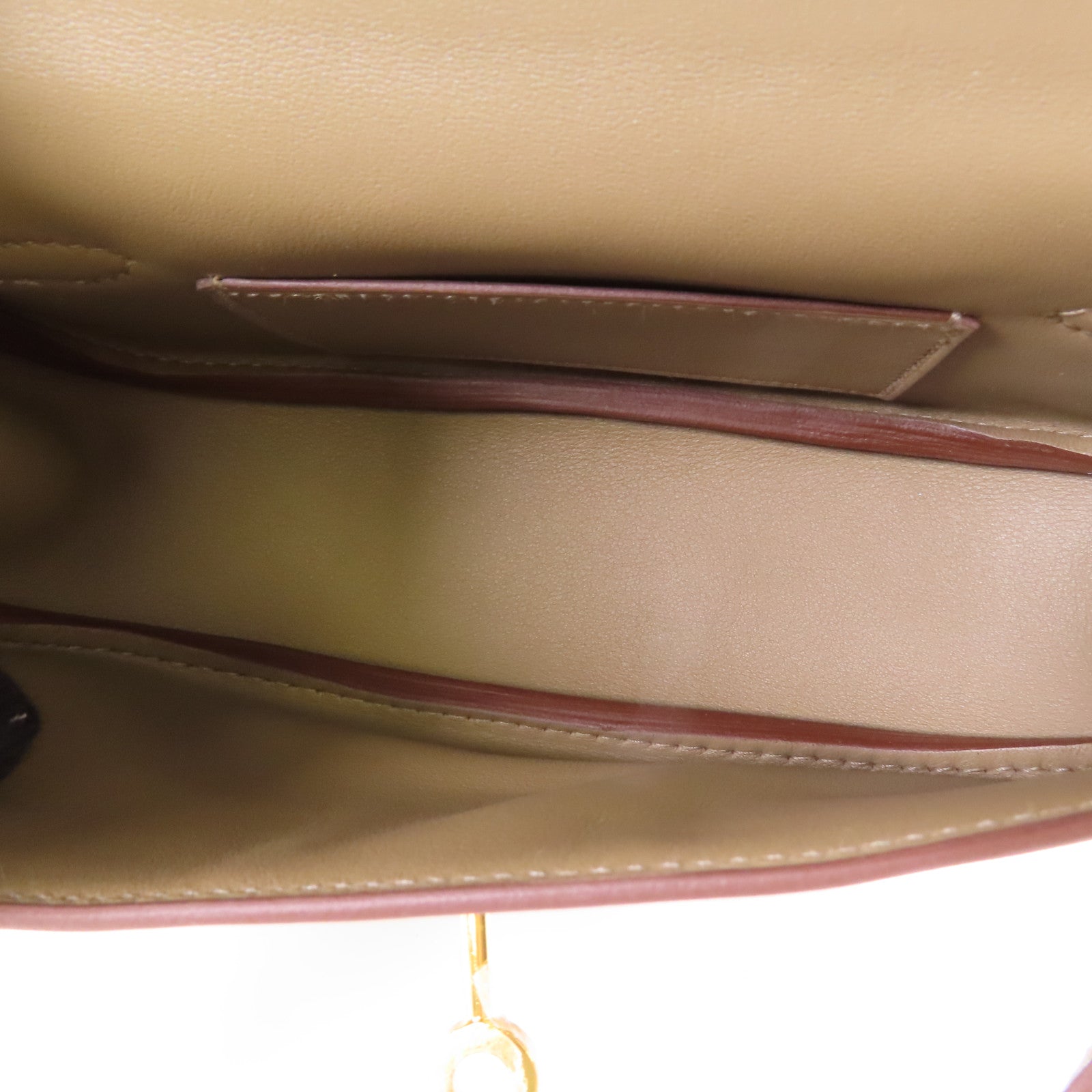HERMES 【激減優惠】Veau Swift皮革Kelly Moove金扣肩背袋Etoupe