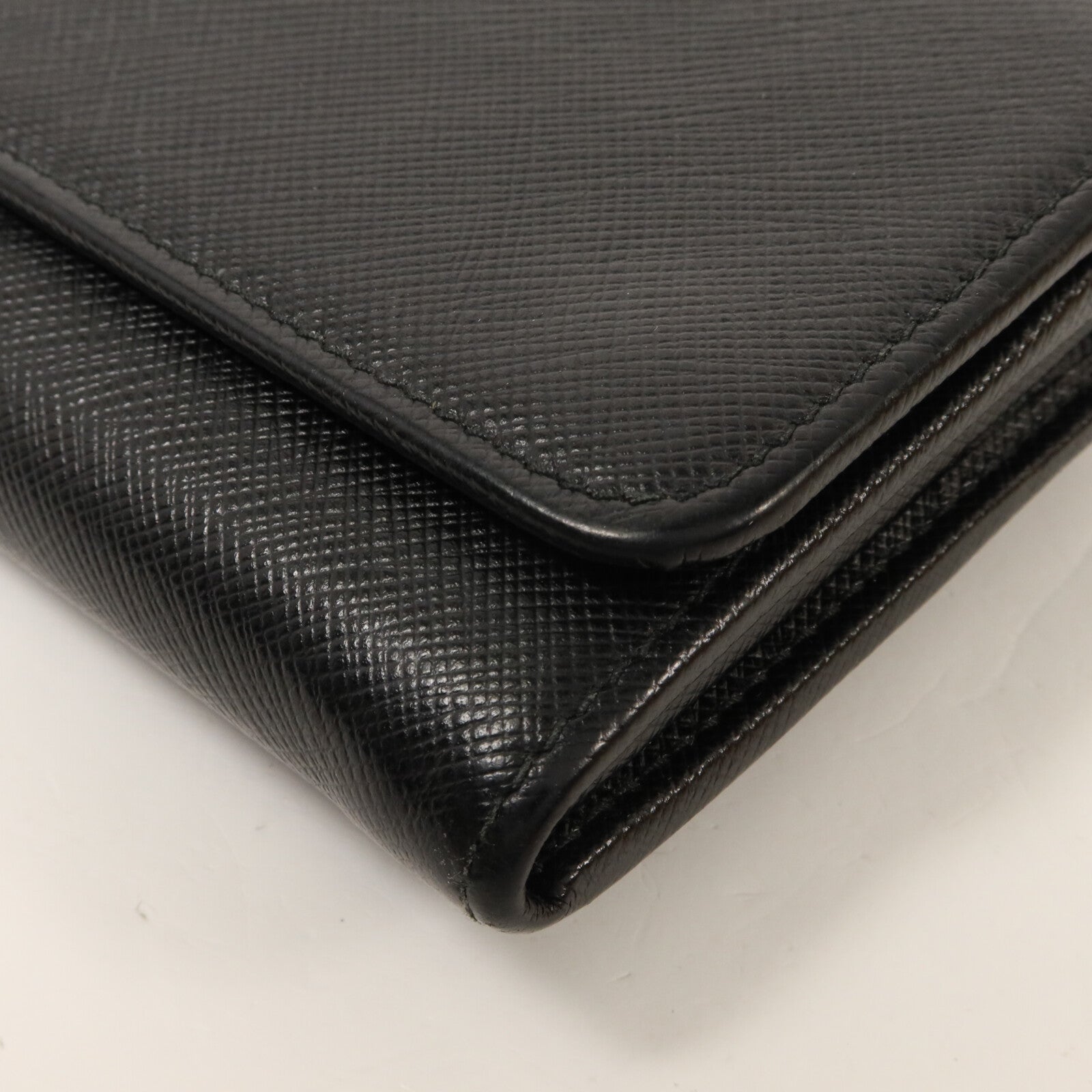 PRADA Saffiano皮革Long Wallet with Card Case長錢包連卡片套
