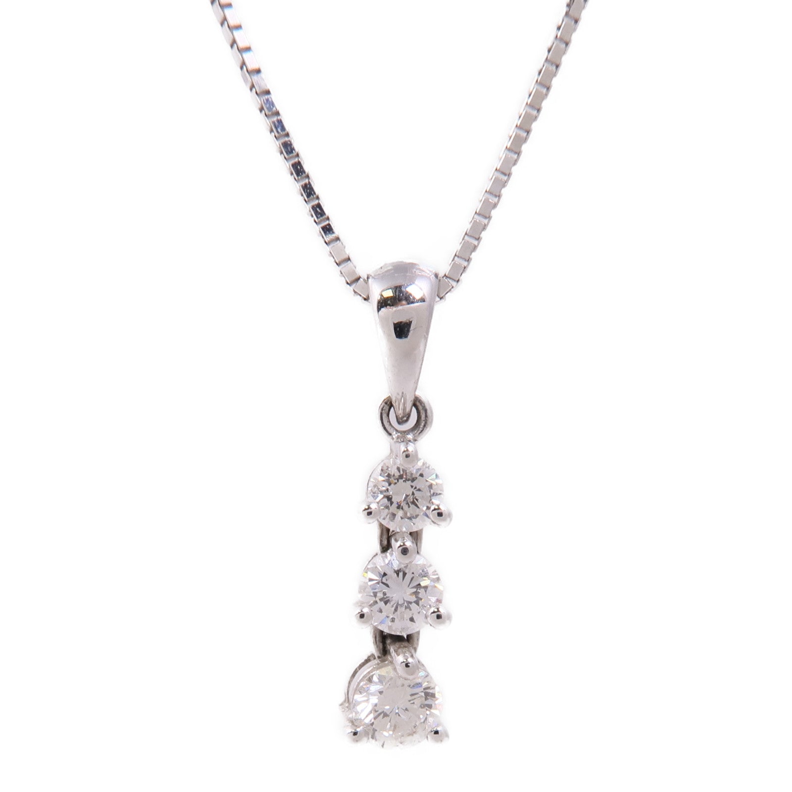 JEWELRY 18K白金Diamond Necklace鑽石項鍊