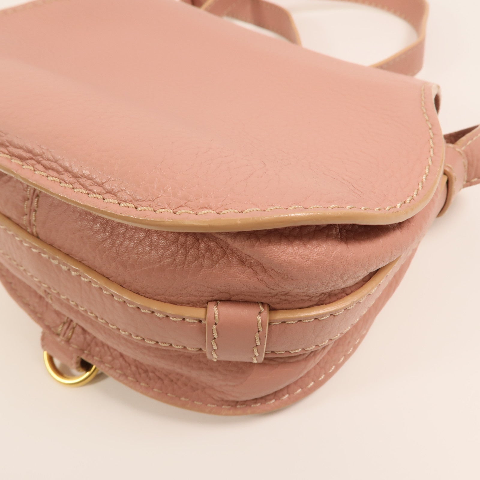 Chloe 牛皮皮革Small Marcie Saddle肩背袋