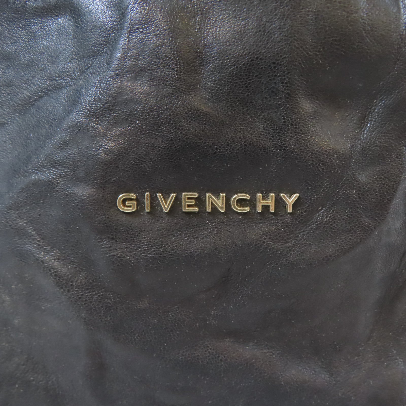 GIVENCHY 牛皮皮革Pandora Bag金扣手挽肩背兩用袋黑色