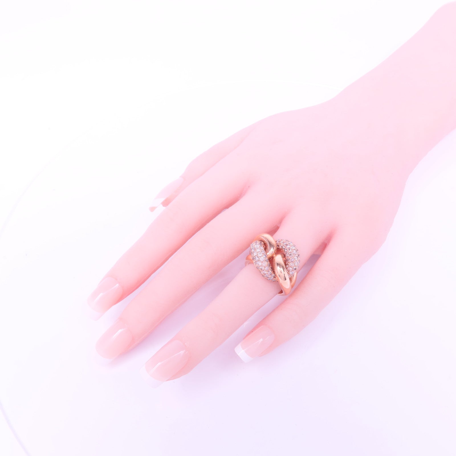 JEWELRY 18K玫瑰金Diamond Ring鑽石戒指US#4.75