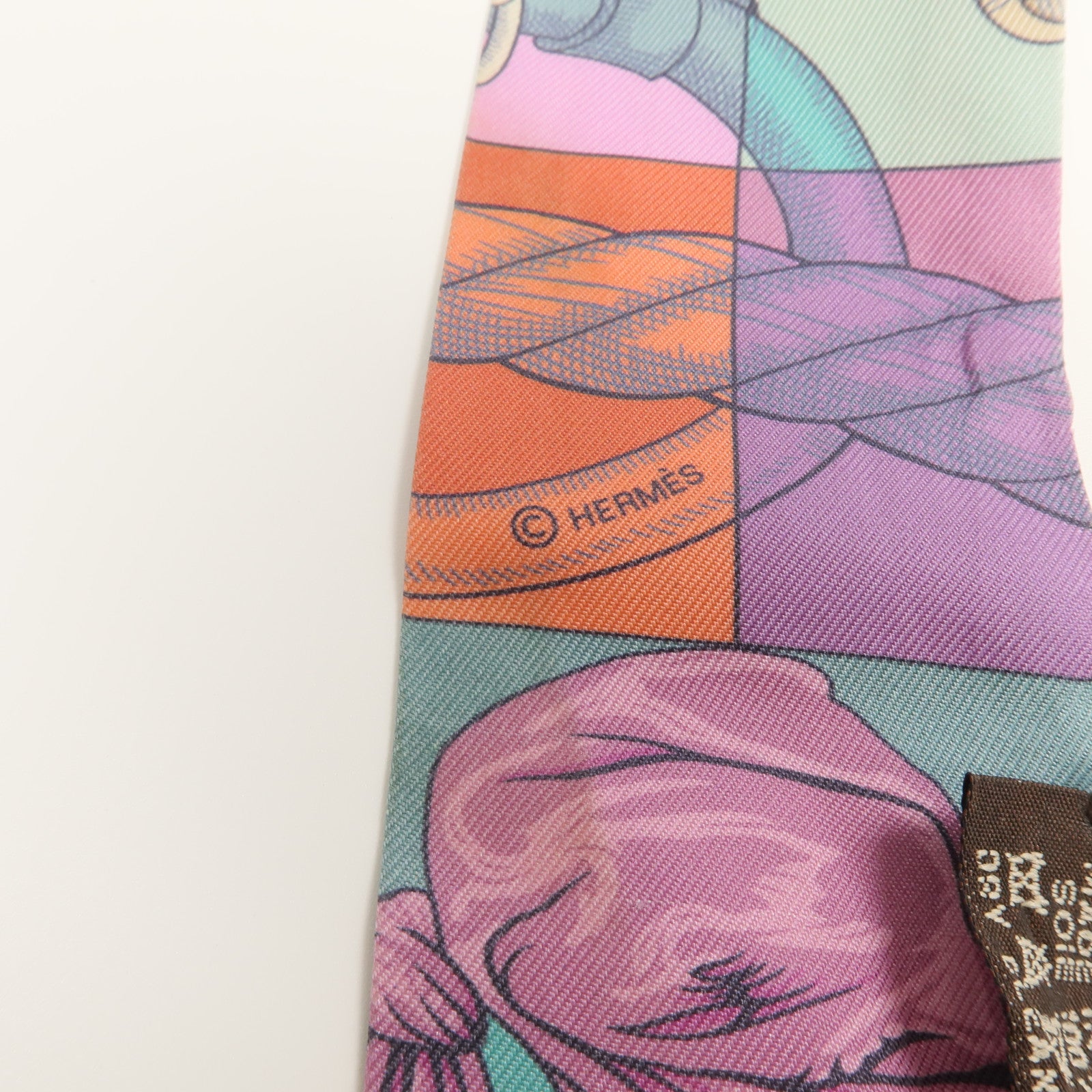 HERMES 絲質Twilly絲巾
