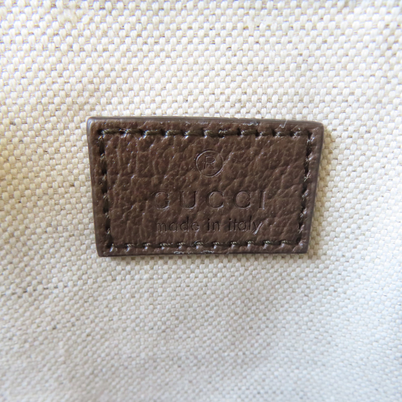 GUCCI 塗層帆布Ophidia GG金扣手挽肩背兩用袋啡色