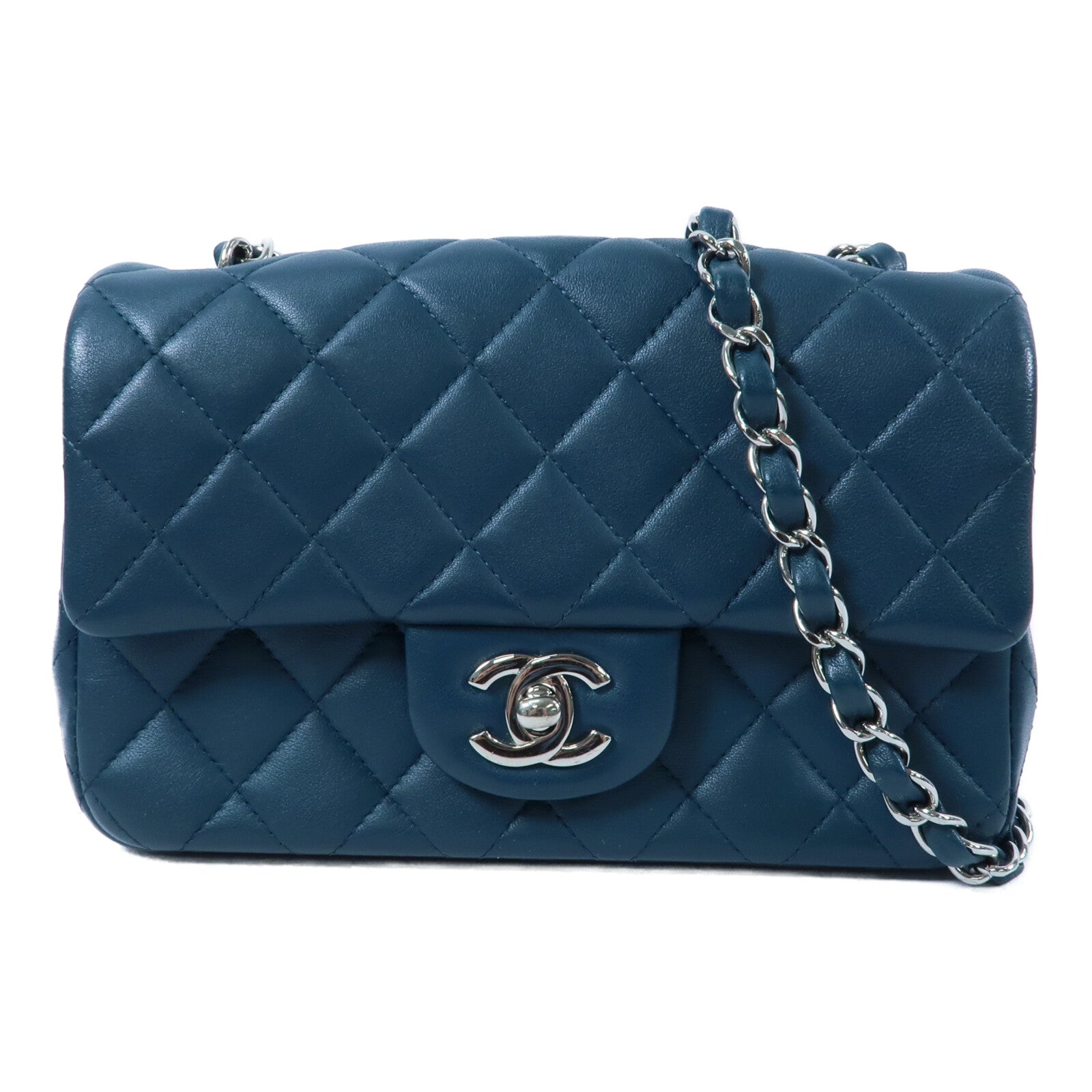 CHANEL 羊皮皮革Mini Classic 20鏈帶肩背袋