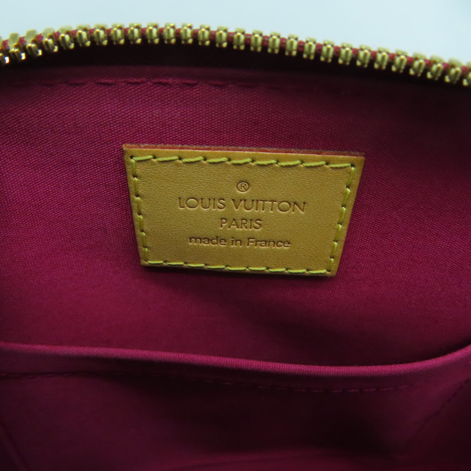 LOUIS VUITTON 【激減優惠】Monogram Vernis Alma BB金扣手挽肩背兩用袋紅色