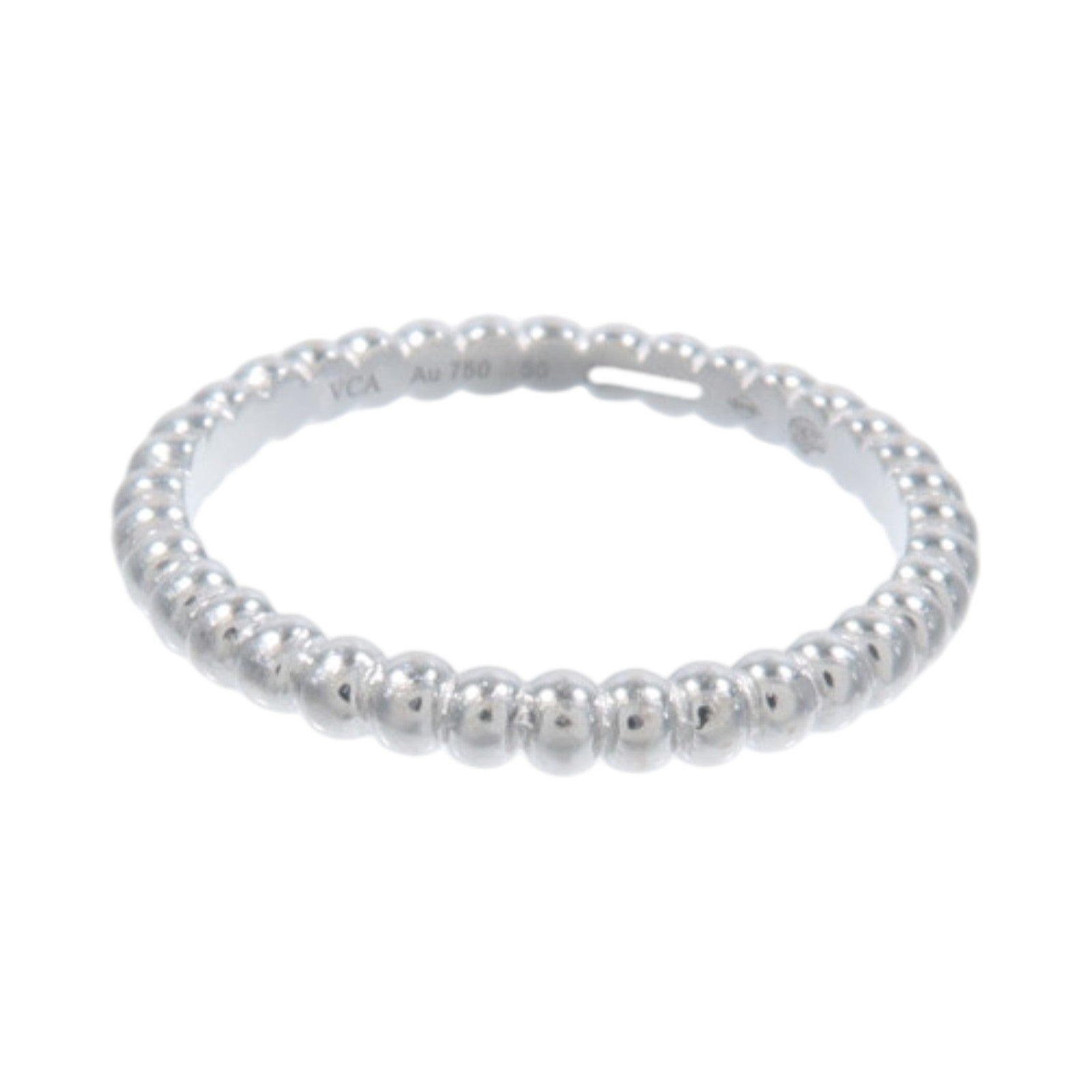 Van Cleef & Arpels 18K白金Perlee Ring Small Model戒指