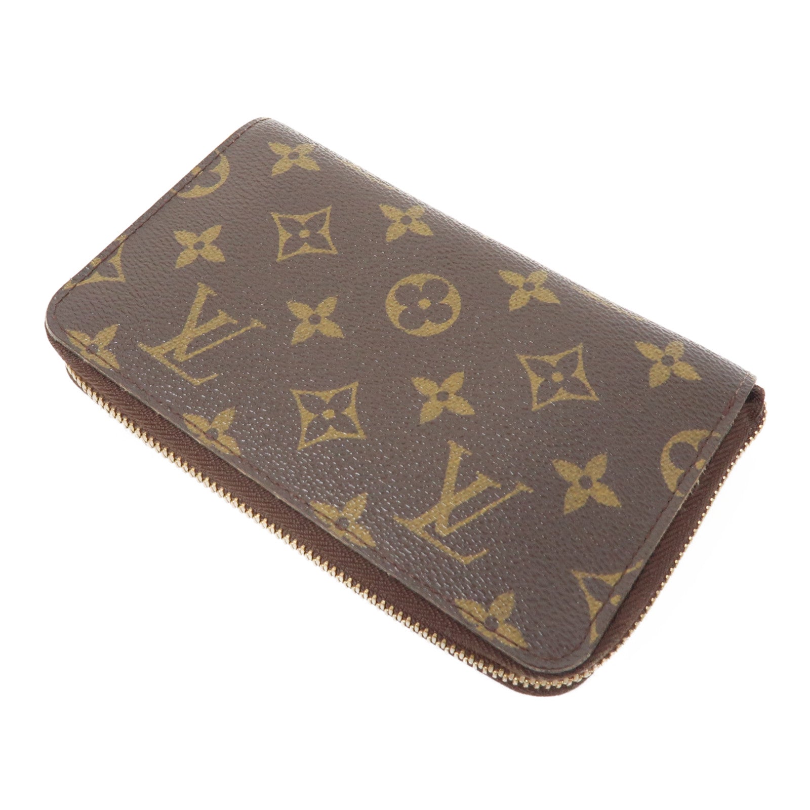 LOUIS VUITTON Monogram Zippy Compact Wallet長錢包啡色