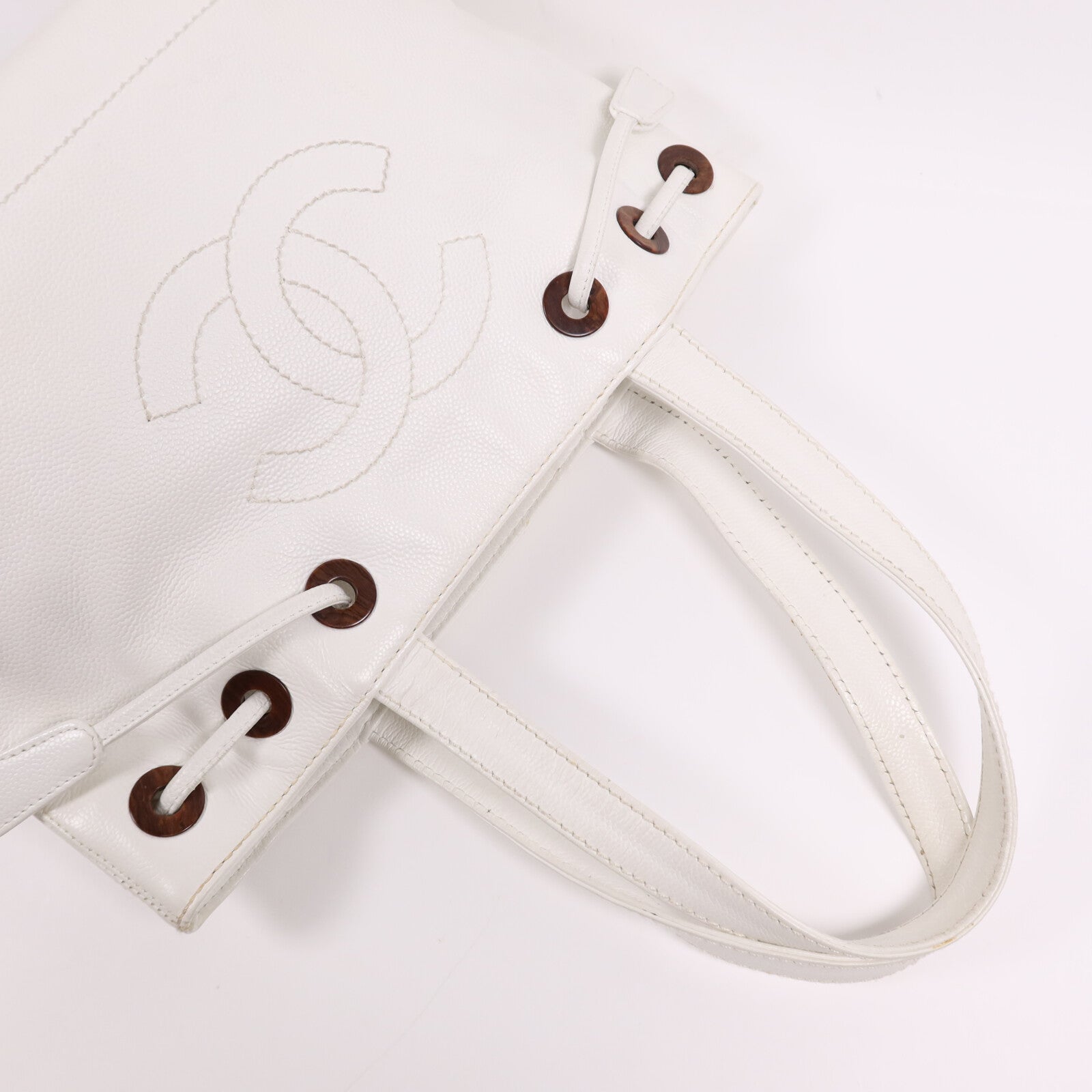 CHANEL 牛皮皮革Vintage Shoulder Bag金扣肩背袋