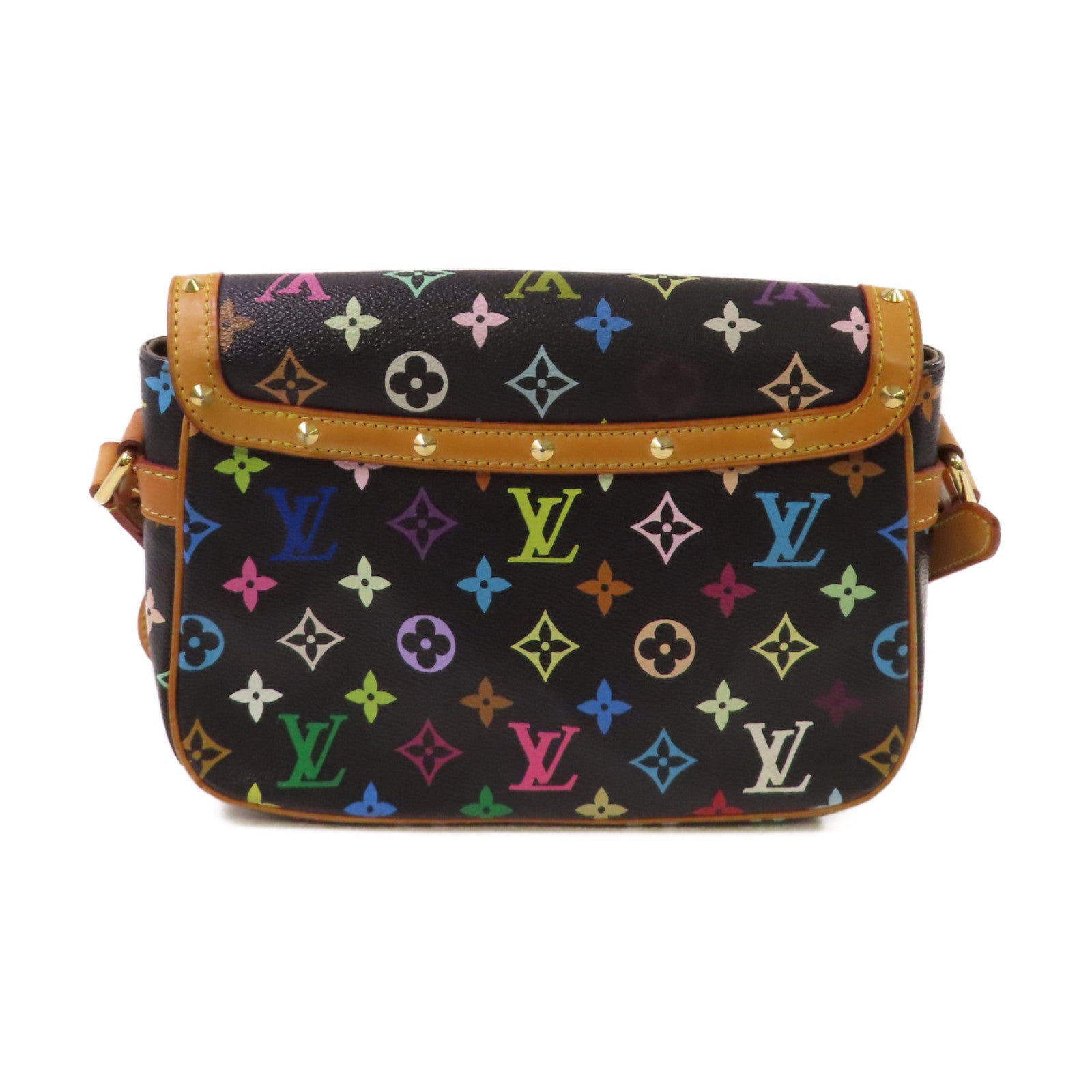 LOUIS VUITTON Monogram Multicolore Sologne Shoulder Bag金扣肩背袋黑色/彩色