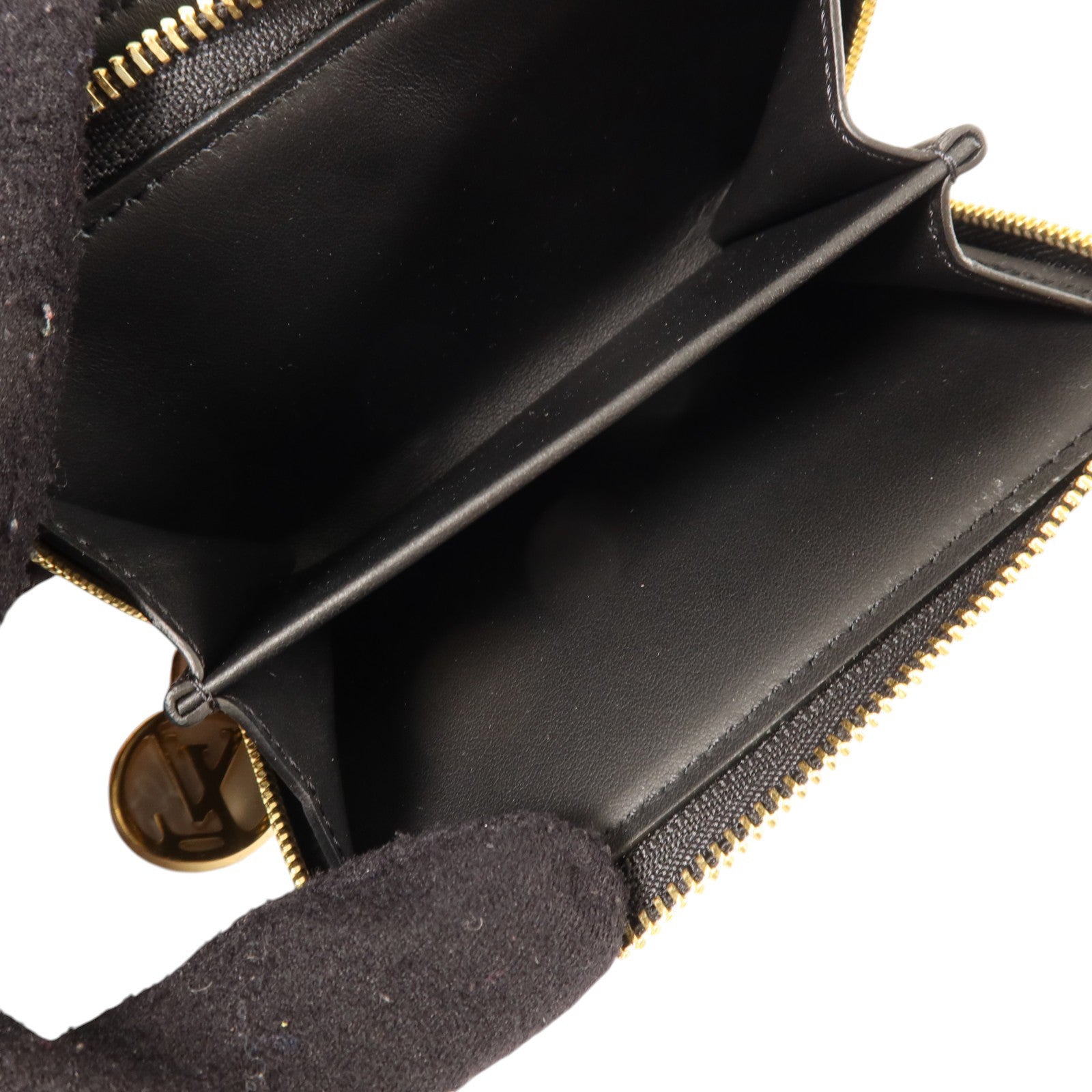 LOUIS VUITTON Monogram Embossed羊皮皮革LVxTM Lou Wallet金扣錢包