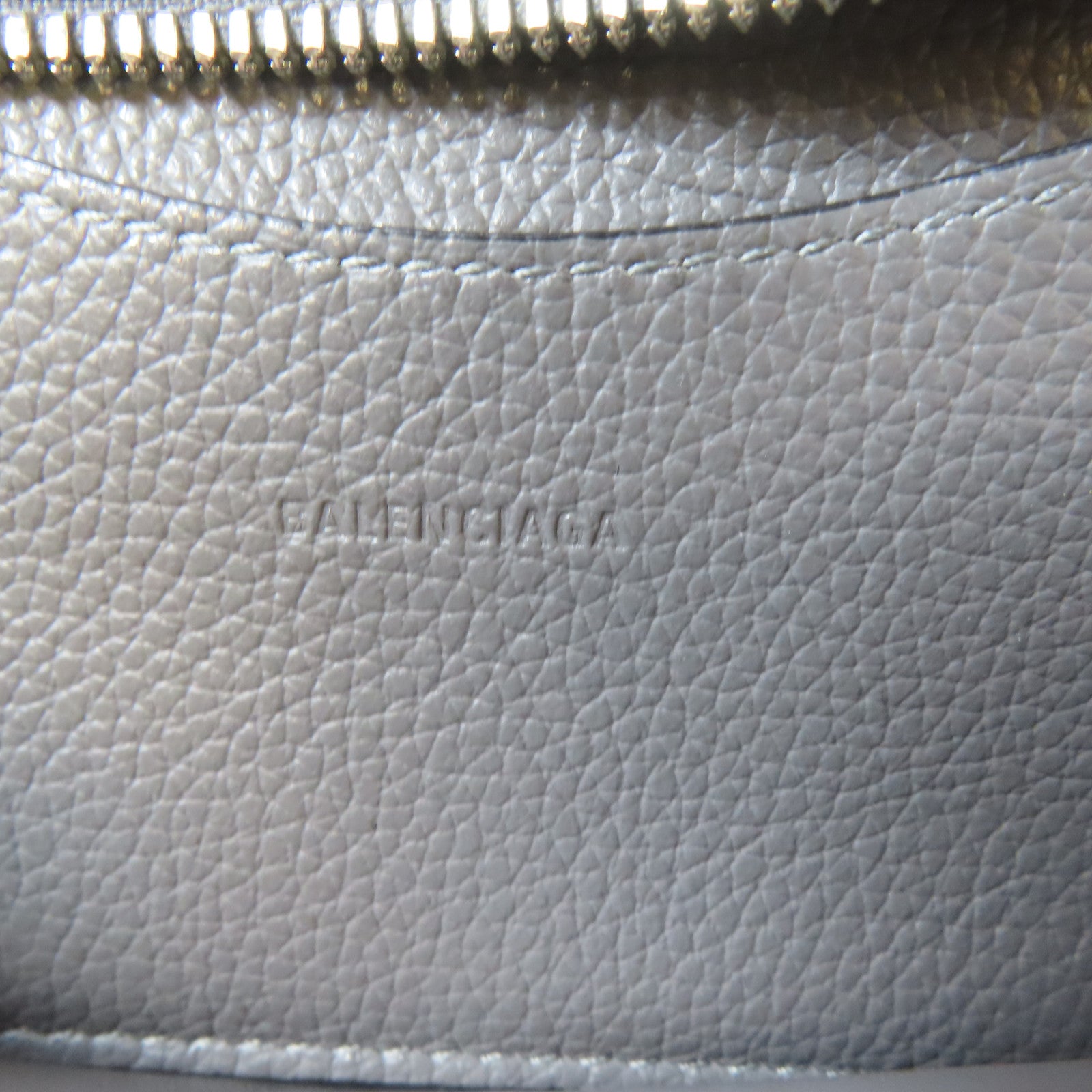BALENCIAGA 【激減優惠】牛皮皮革Mini Neo Classic 2 Way Shoulder Bag銀扣手挽肩背兩用袋灰色