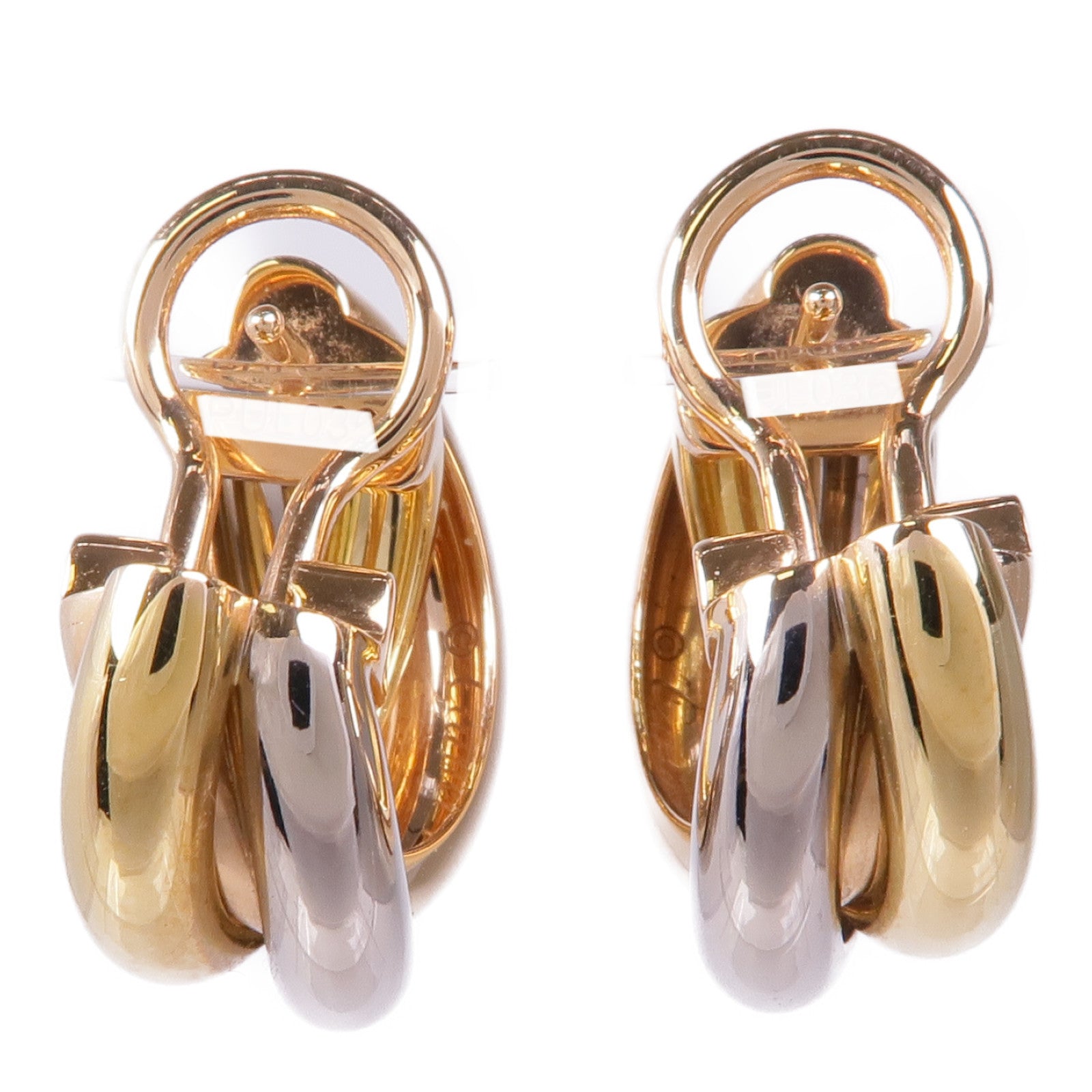 CARTIER 18K白金/黃金/玫瑰金Trinity耳環